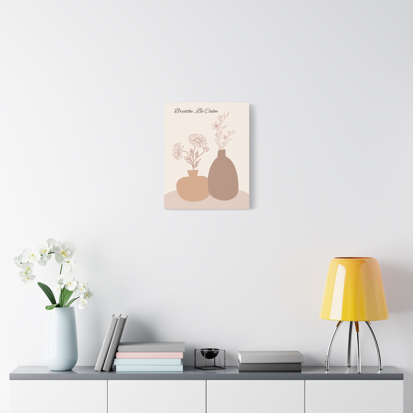 ‘Breathe…Be Calm’ Matte Canvas, Stretched, 1.25"