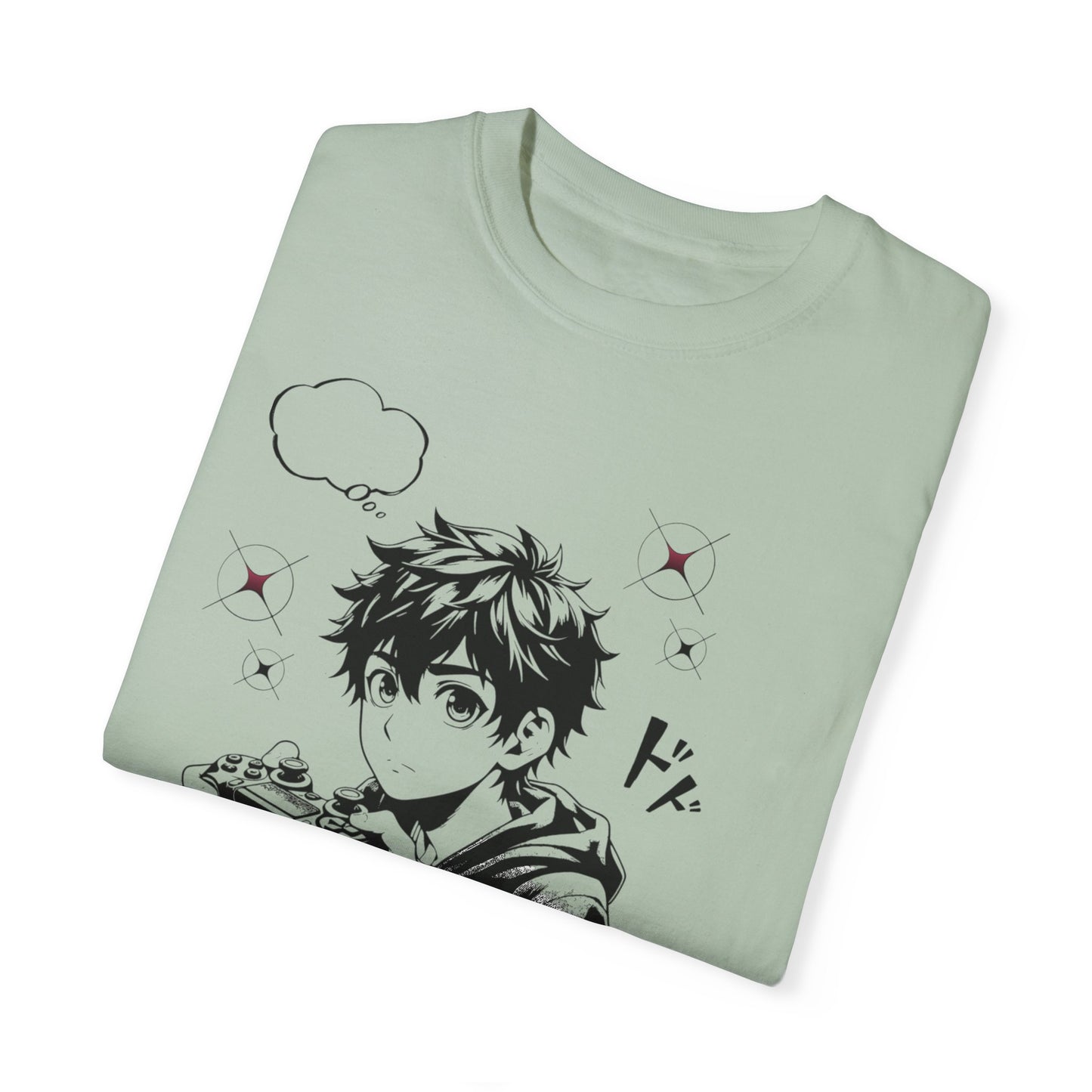 Anime 'Live to Play' Unisex Garment-Dyed T-Shirt
