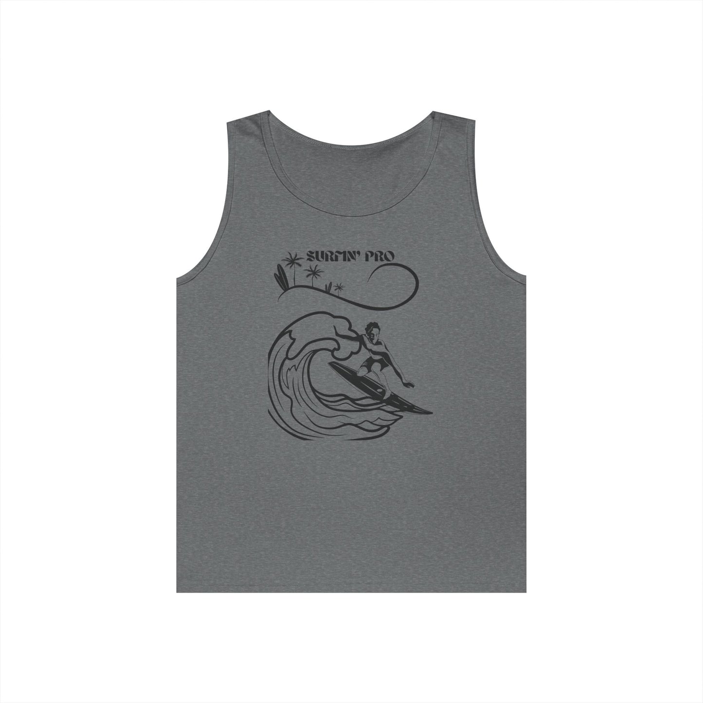 Surfing Vibes Tank Top, Unisex Cotton Sleeveless Shirt for Summer, Beach Wear, Surfing Gifts, Casual Holiday Top