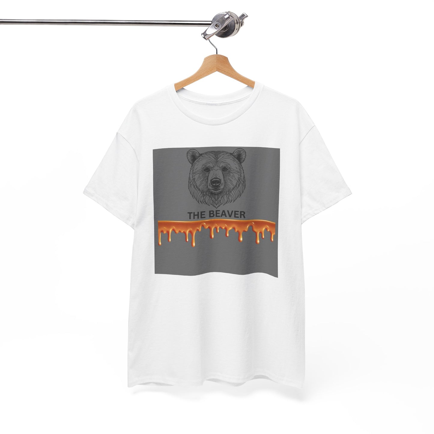 The Beaver Heavy Cotton Tee - Nature-Inspired Graphic T-Shirt