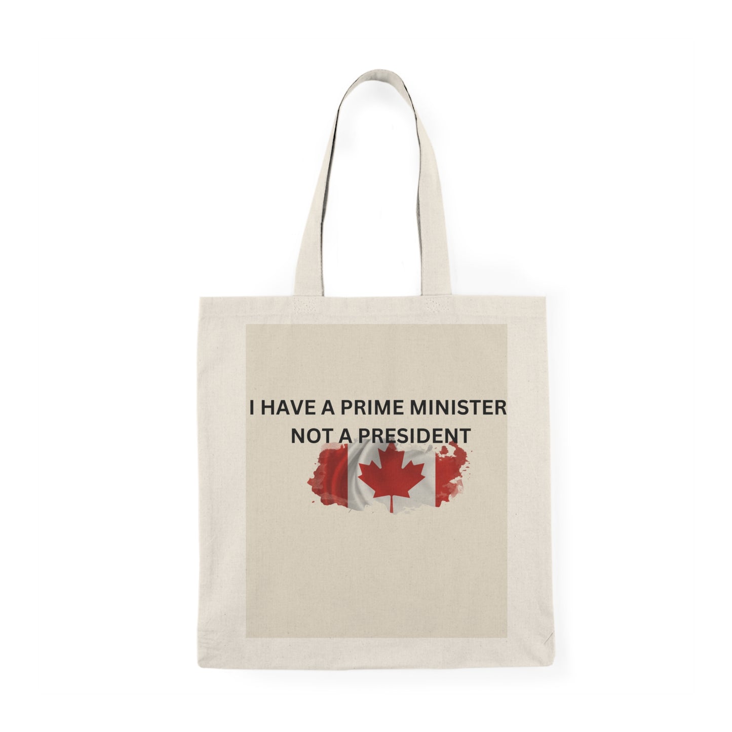 Funny Canadian Prime Minister Tote Bag - Eco-Friendly Natural Canvas Bag for Daily Use