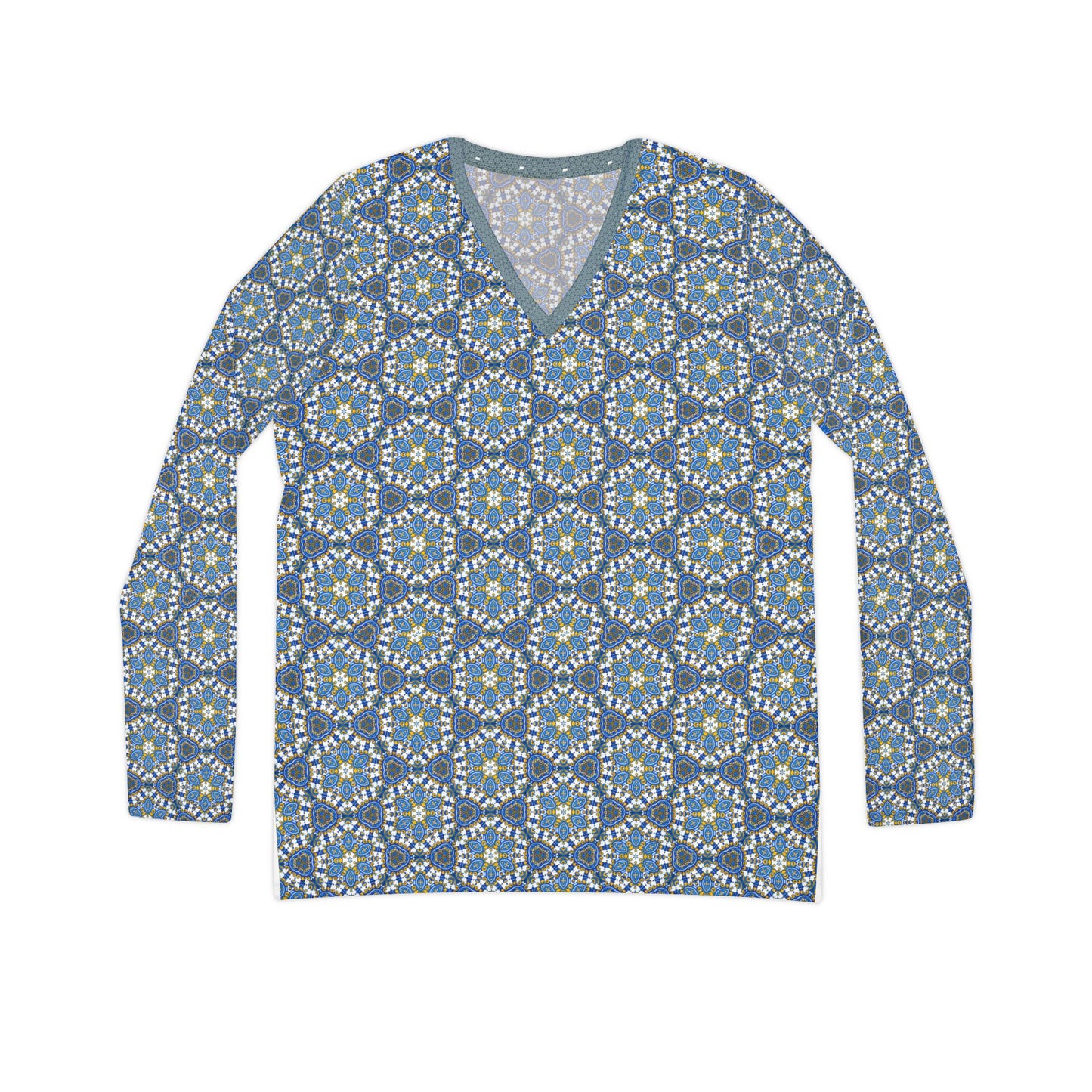 Boho Chic Long Sleeve V-Neck Shirt for Women