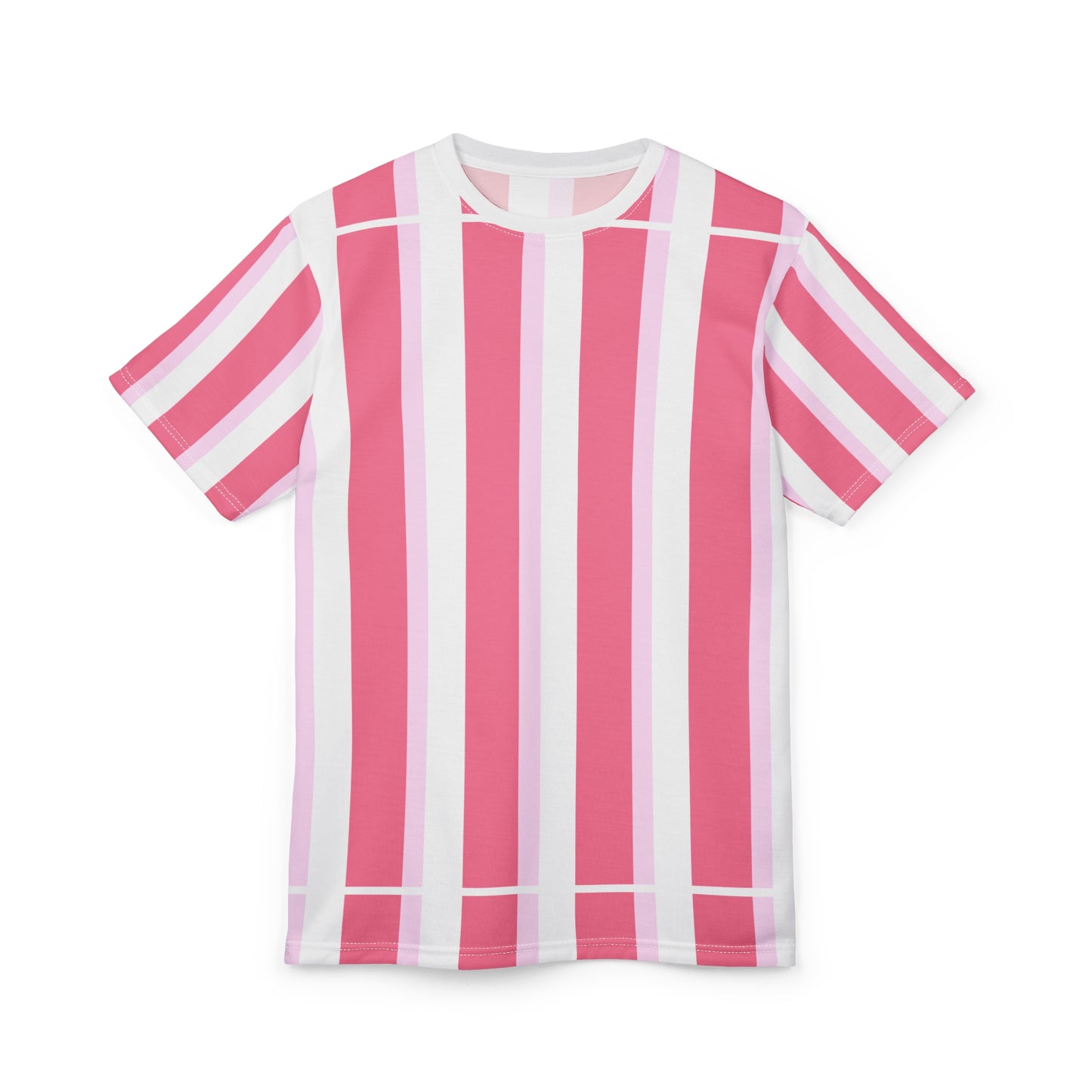 ‘Pink Stripes’ Unisex Cut & Sew Tee (AOP)