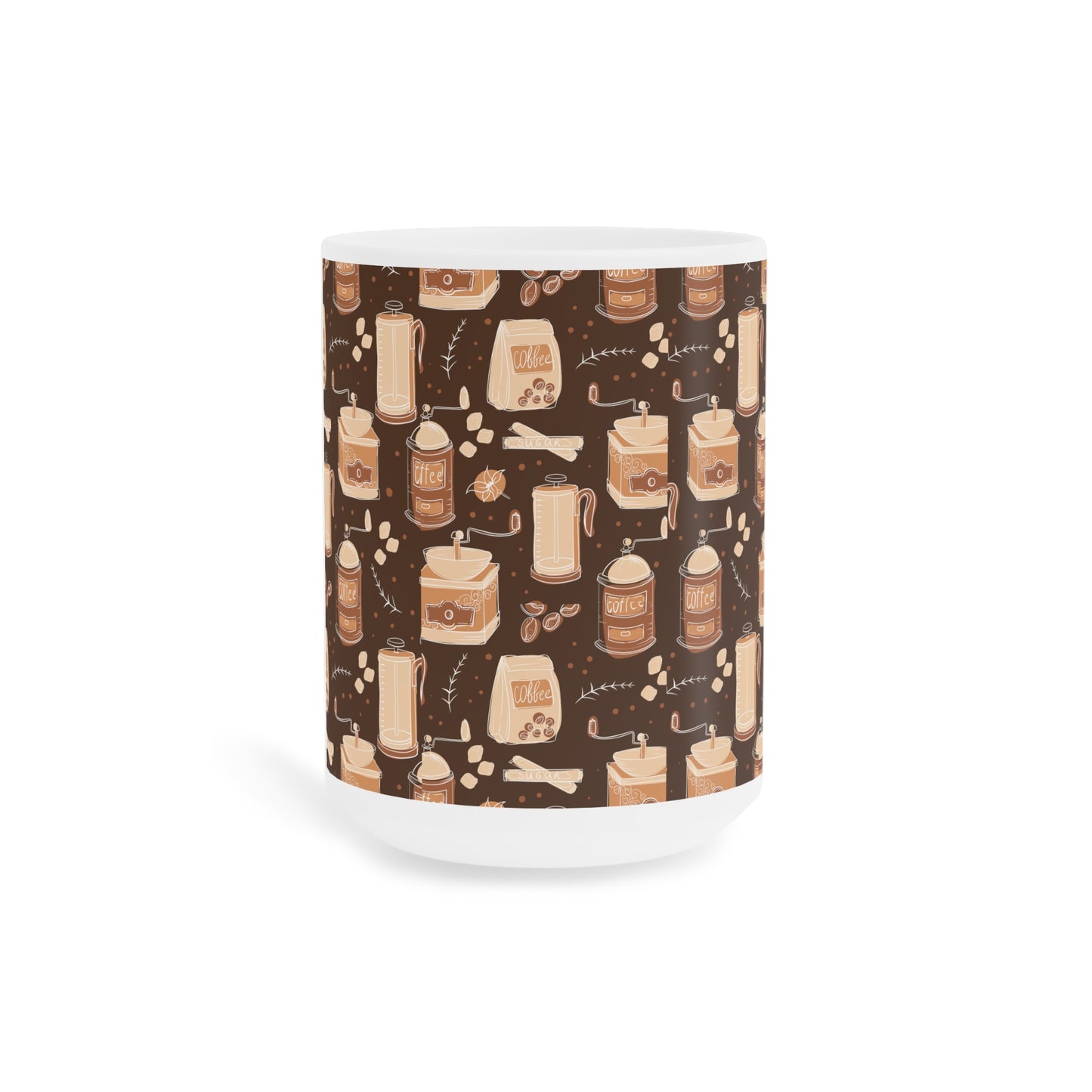 Coffee Lover's Ceramic Mug (CDA)- Cozy Cafe Vibes, Perfect Gift for Tea and Coffee Enthusiasts