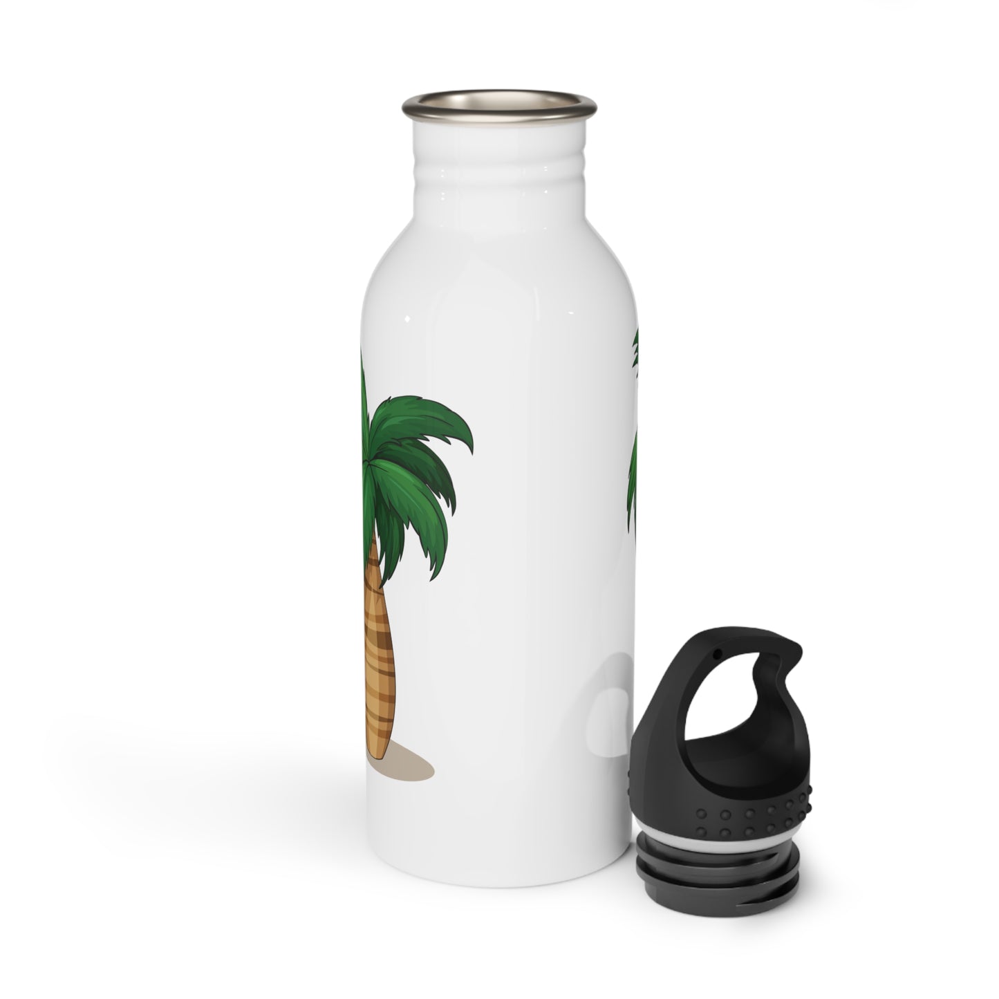 Tropical Paradise Water Bottle, Eco-Friendly Hydration, Summer Travel Accessory, Gift for Beach Lovers, Fitness Companion