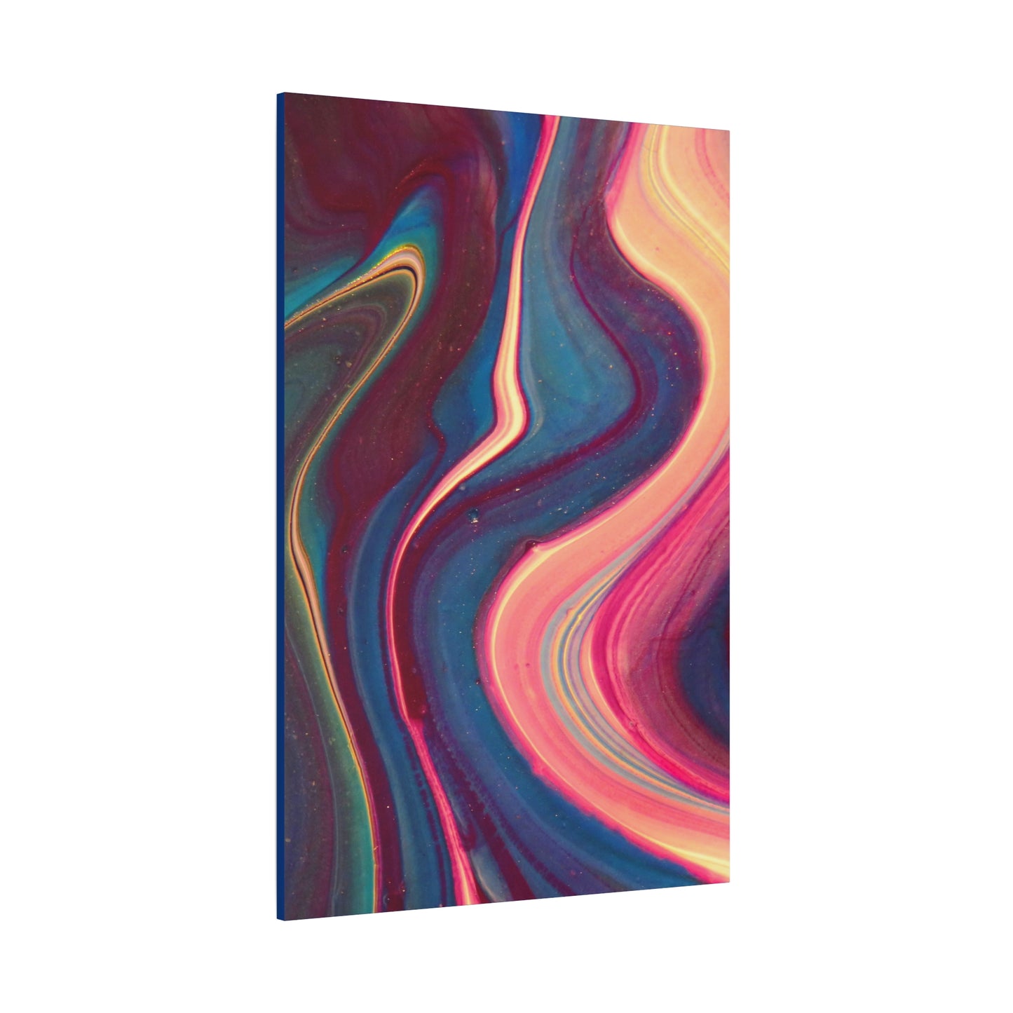 ‘ABSTRACT’ Blue Matte Canvas, Stretched, 1.25"