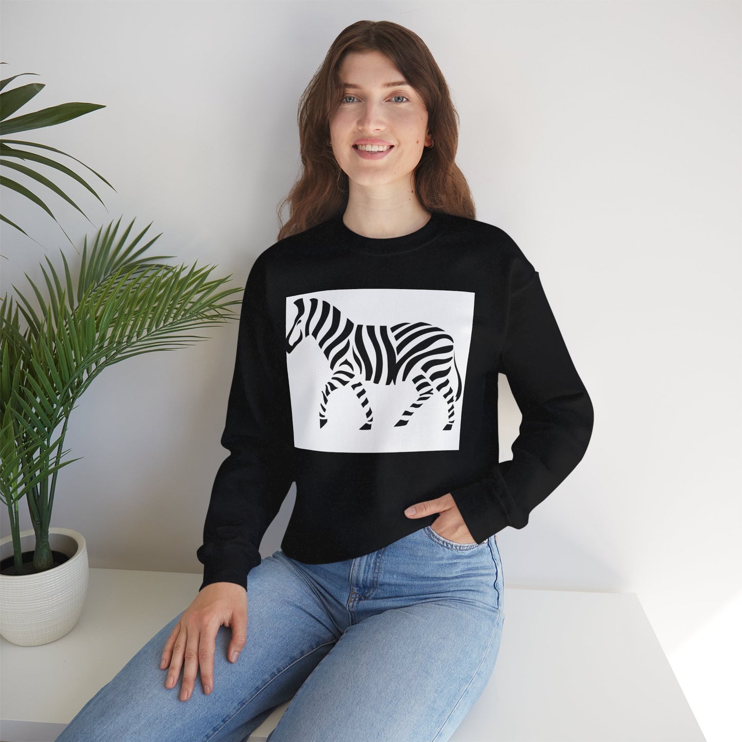 ‘Zebra’ Unisex Heavy Blend™ Crewneck Sweatshirt