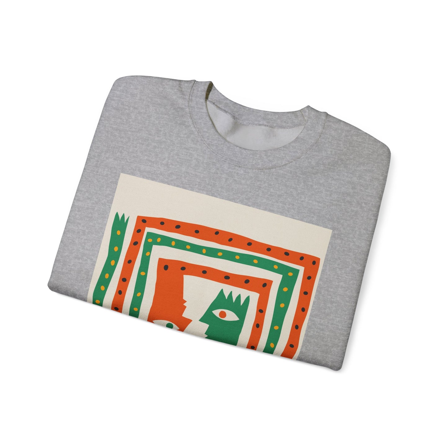 ‘Happiness’ Red/Green Unisex Heavy Blend™ Crewneck Sweatshirt