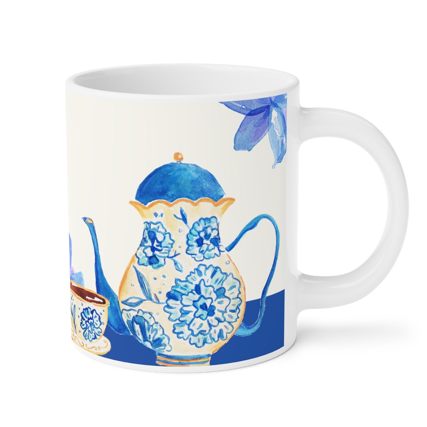 Floral Ceramic Mug - A Sweet Treat for Mom