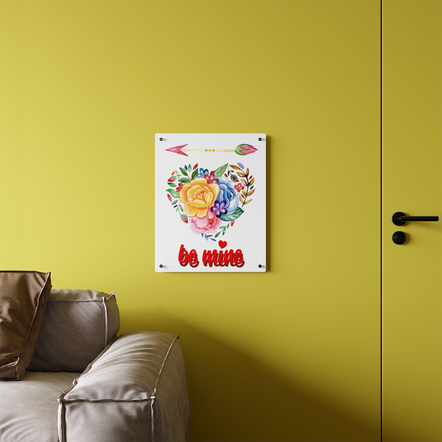 ‘Be Mine’ Acrylic Wall Art Panels