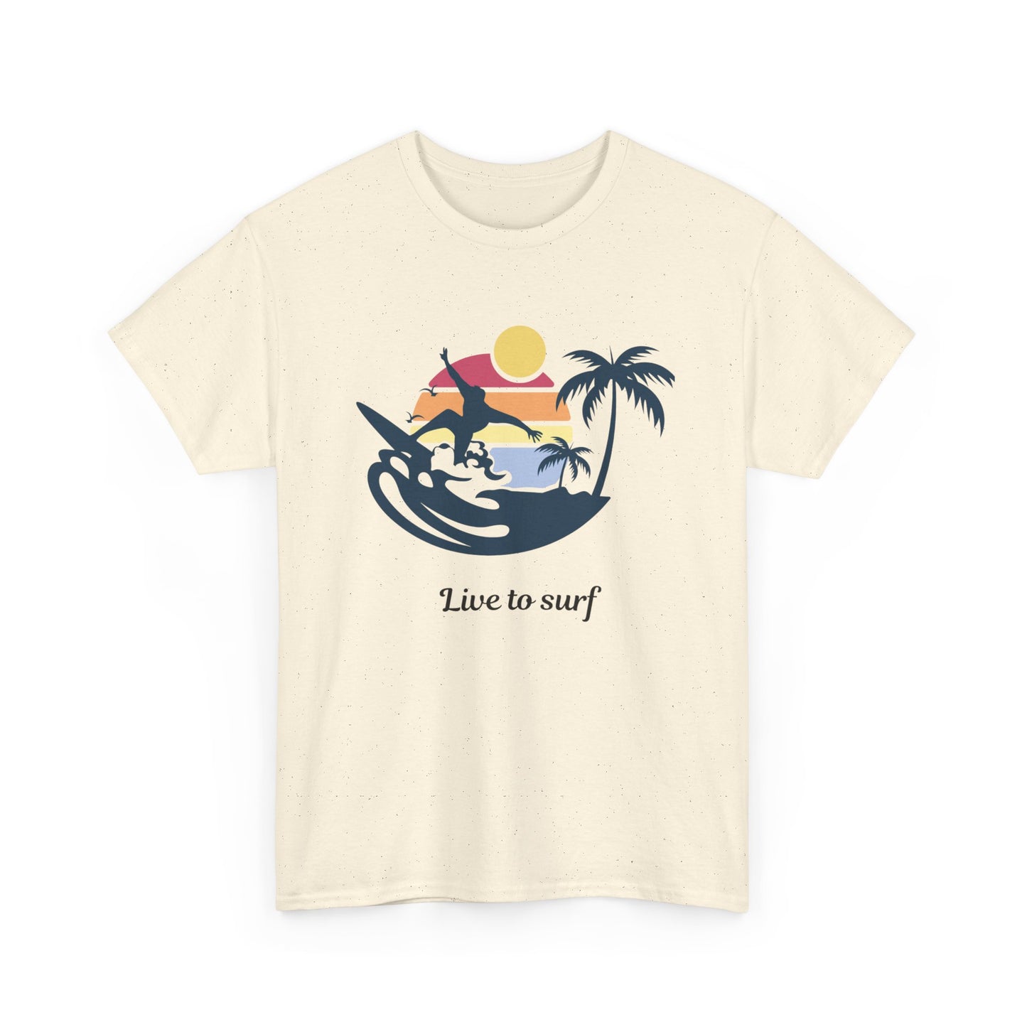 Surf Vibes Unisex Cotton Tee - Perfect for Beach Lovers, Summer Style, Gift for Surfers, Casual Wear, Graphic Tee