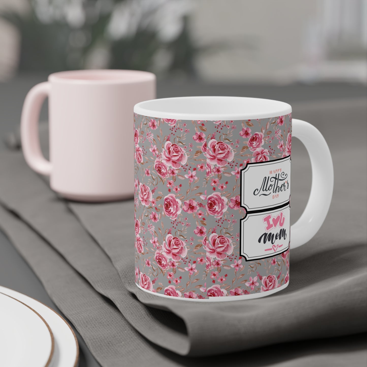 Floral Mother's Day Ceramic Mug - 11oz/15oz/20oz - Perfect Gift for Moms