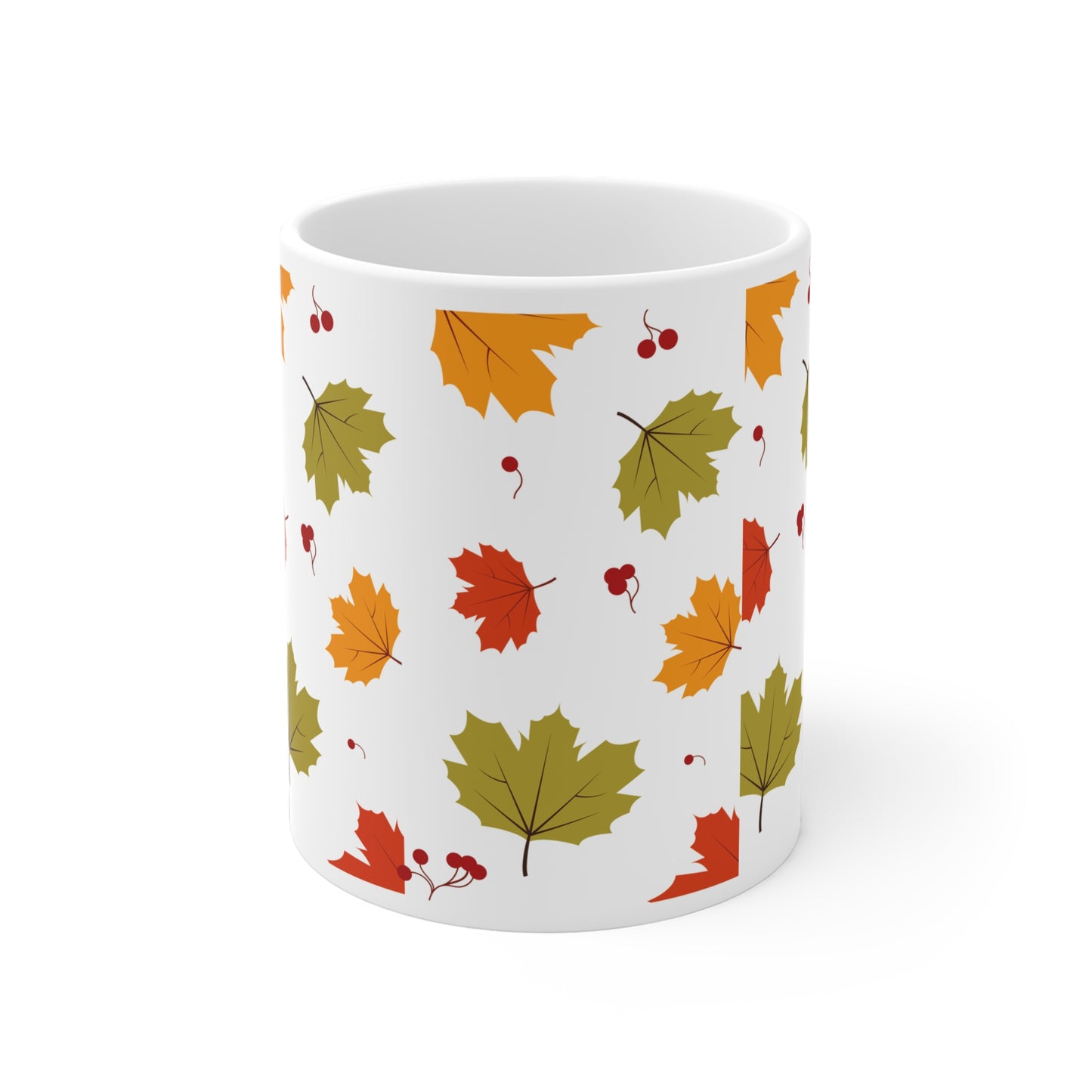 Autumn Leaves Ceramic Mug - 11oz, 15oz & 20oz - Perfect for Fall Cozy Vibes and Gift Giving