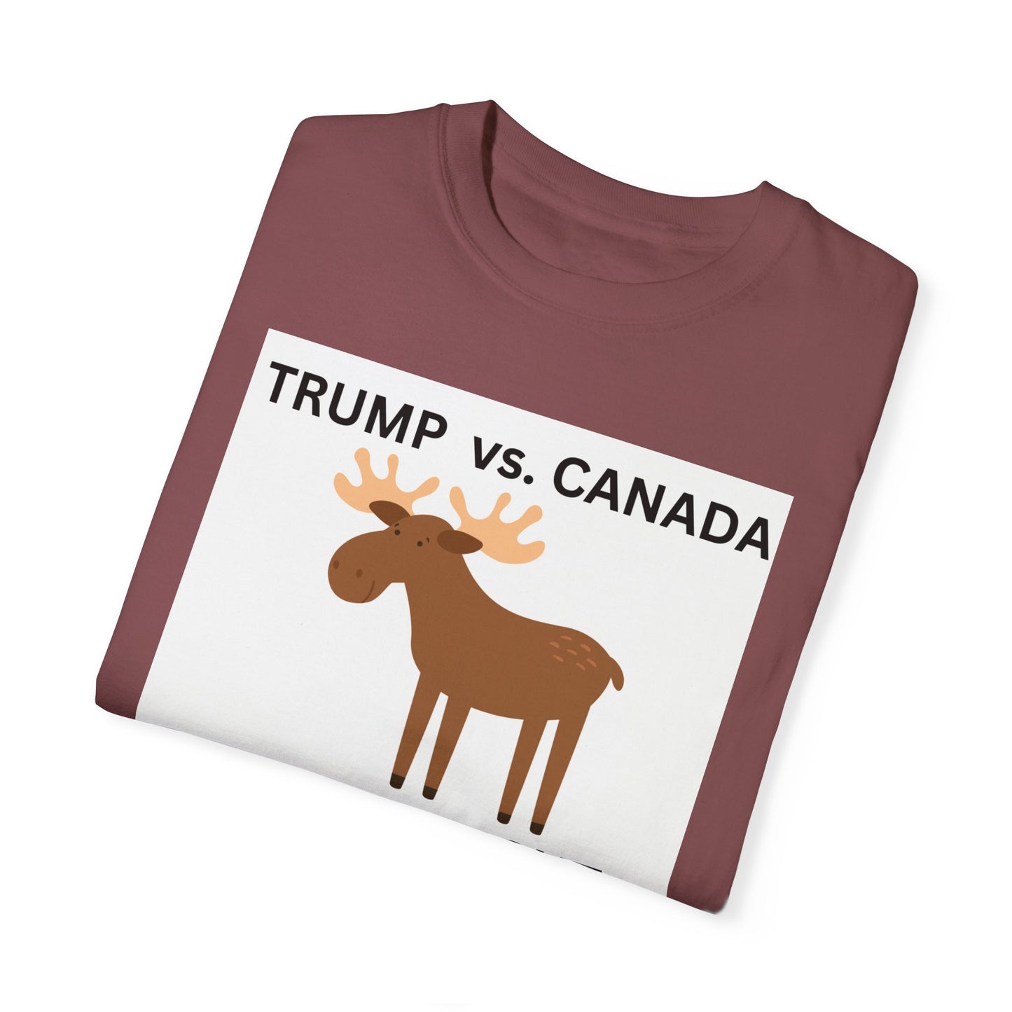Funny Moose Fight T-Shirt - Trump vs. Canada Unisex Tee
