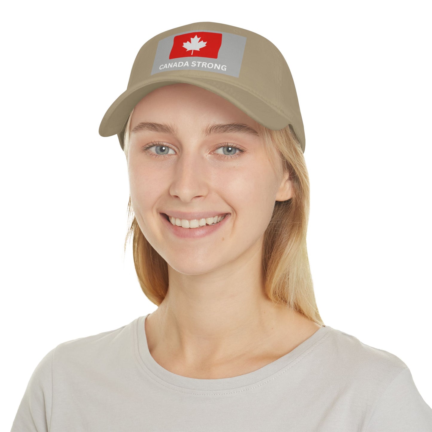 Canada Strong Low Profile Baseball Cap - Stylish Red Hat for Showcasing Canadian Pride