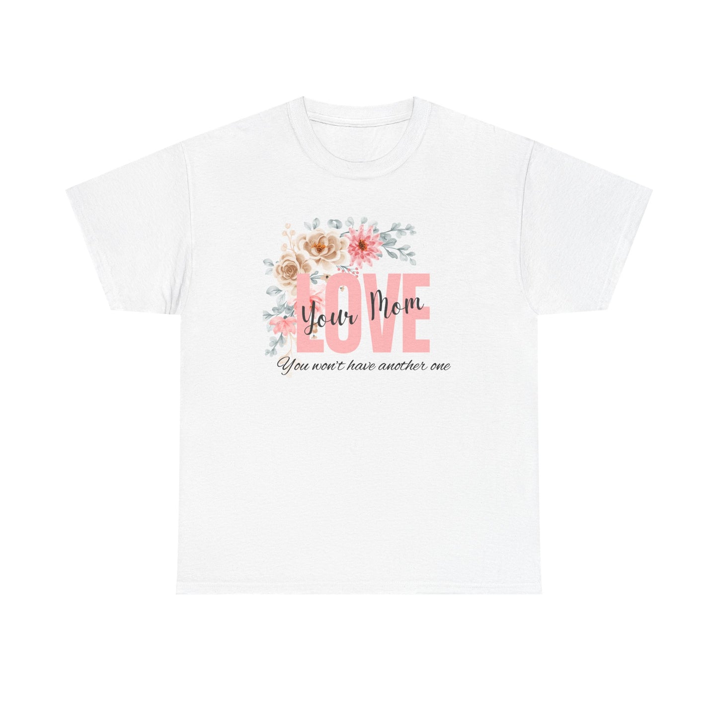 Love You Mom Unisex Heavy Cotton Tee - Perfect Gift for Mother's Day