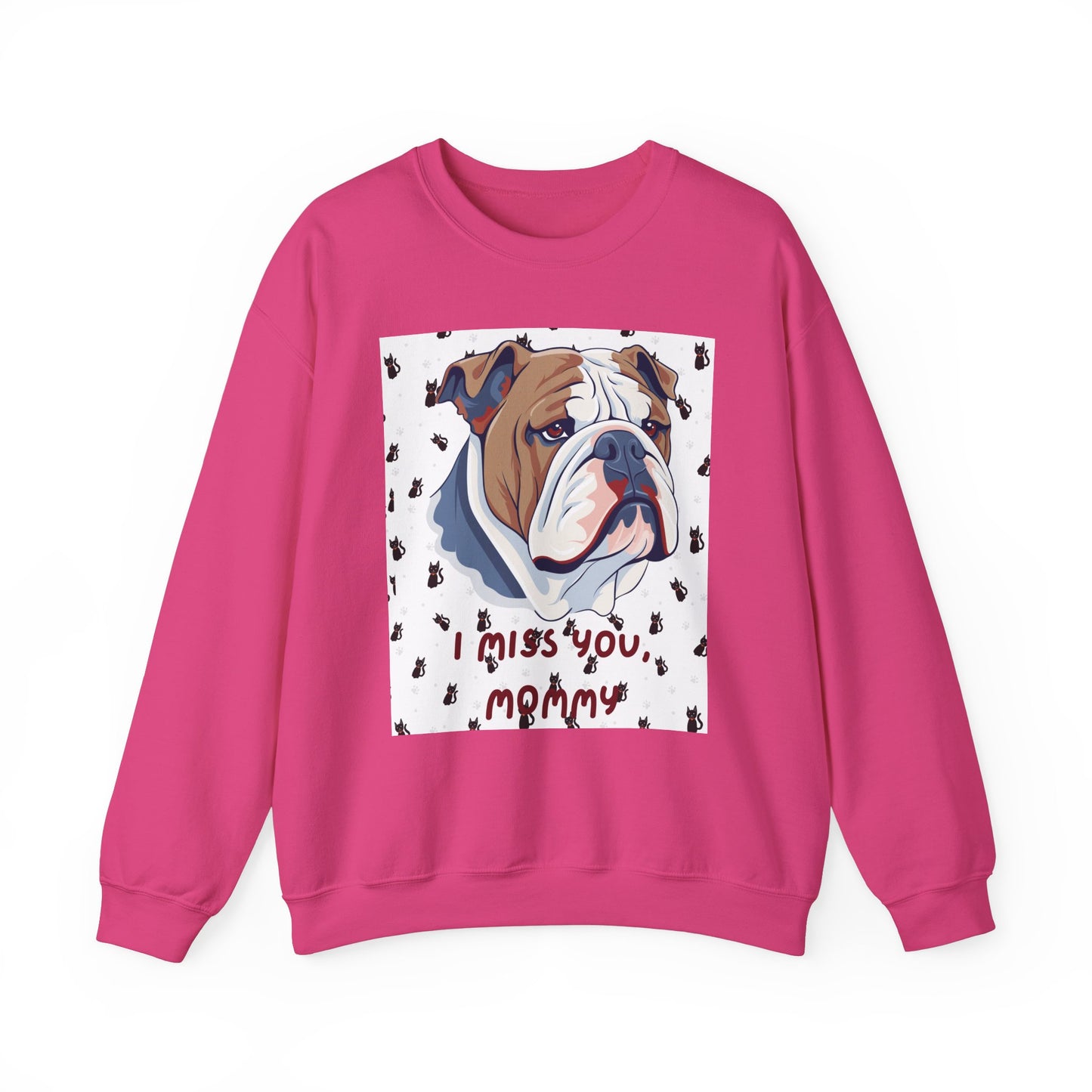 I Miss You Mommy Bulldog Sweatshirt - Unisex Heavy Blend™ Crewneck