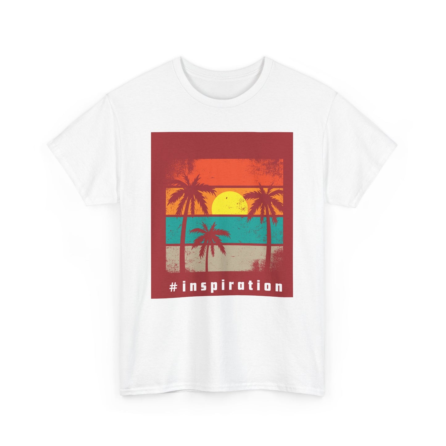 #Inspiration Unisex Heavy Cotton Tee - Beach Vibes Shirt, Summer Fashion, Gift for Friends, Casual Tee, Motivational Apparel