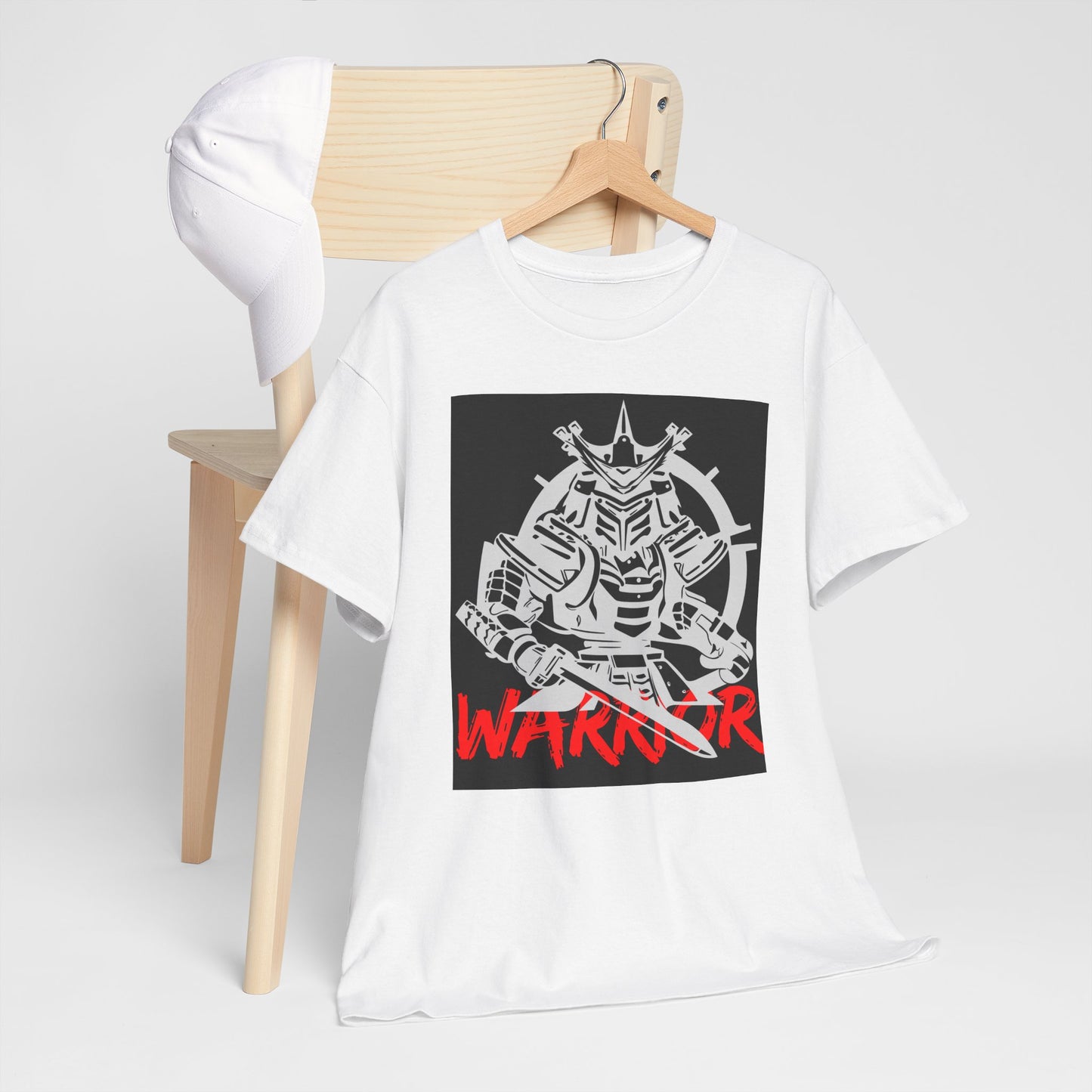 Warrior Graphic Unisex Heavy Cotton Tee - Bold Style for Strength and Resilience