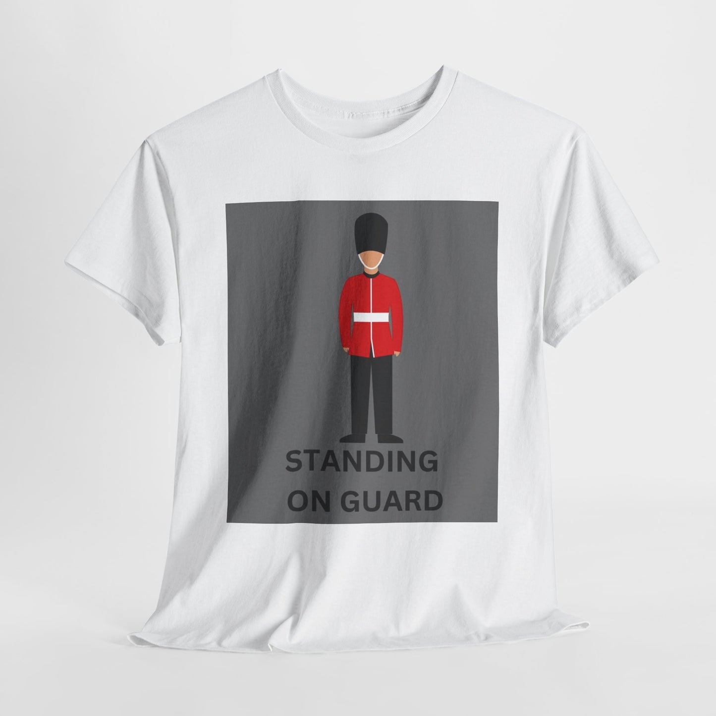 Standing On Guard Graphic Unisex Heavy Cotton Tee