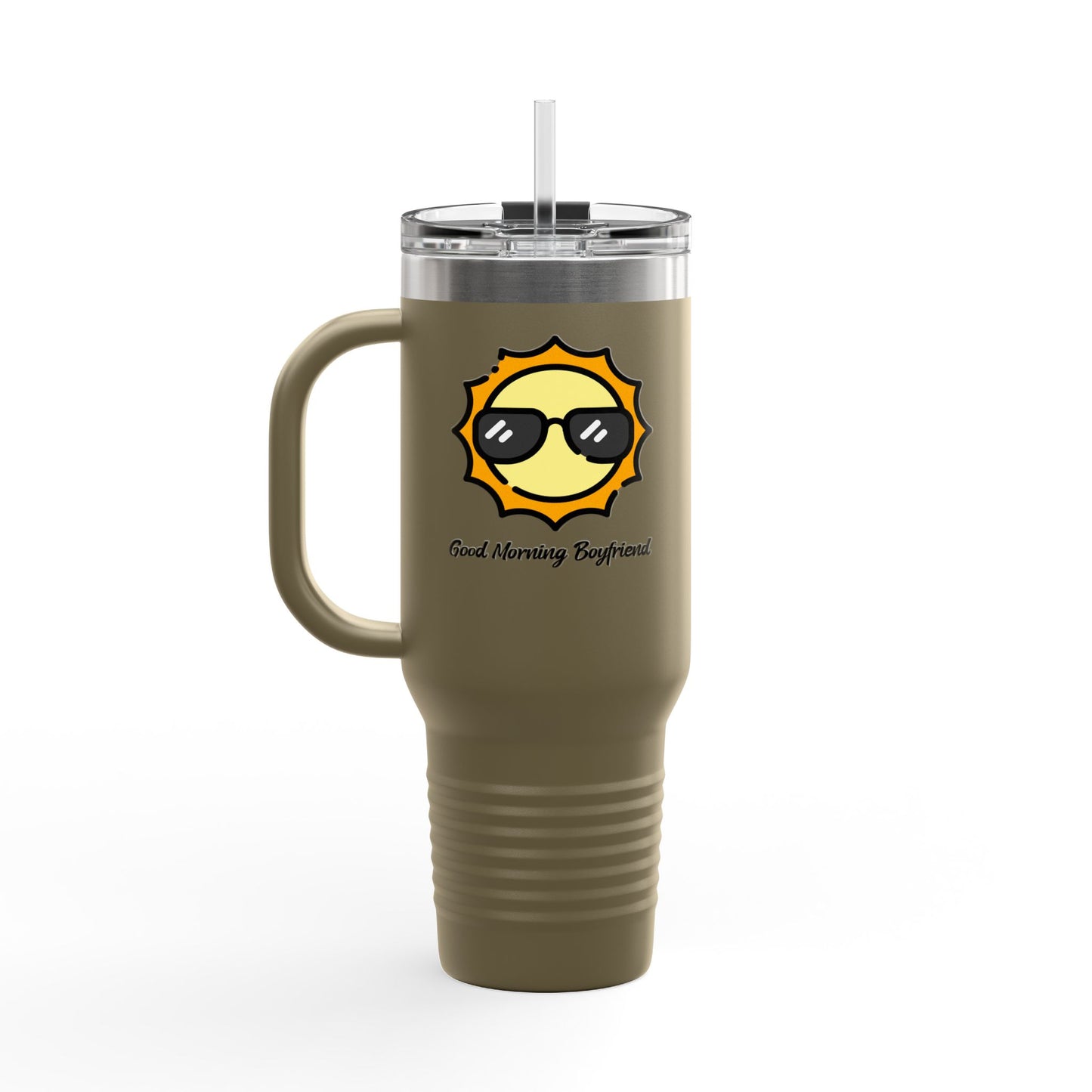‘Good Morning Boyfriend’ Insulated Travel Mug, 40oz