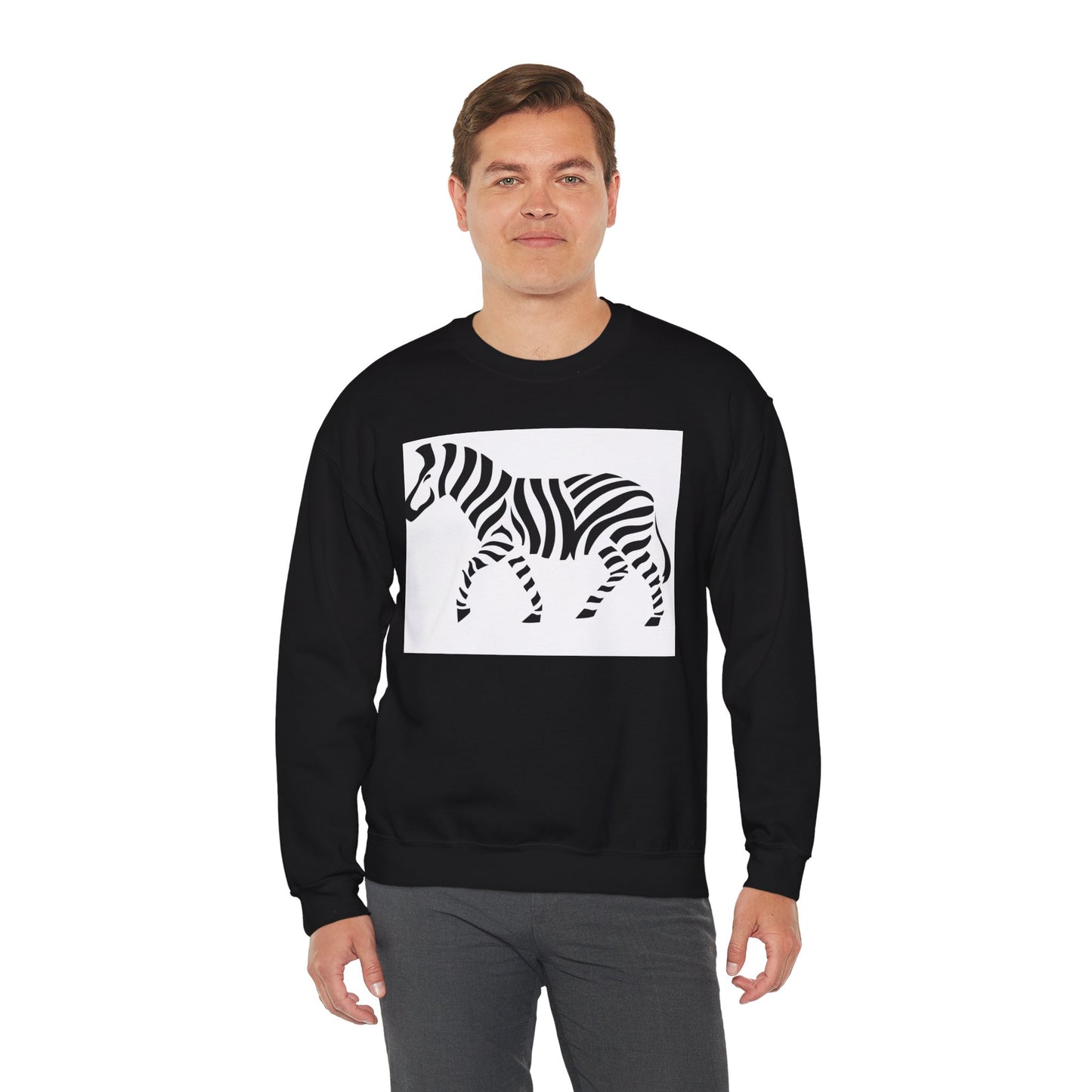 ‘Zebra’ Unisex Heavy Blend™ Crewneck Sweatshirt