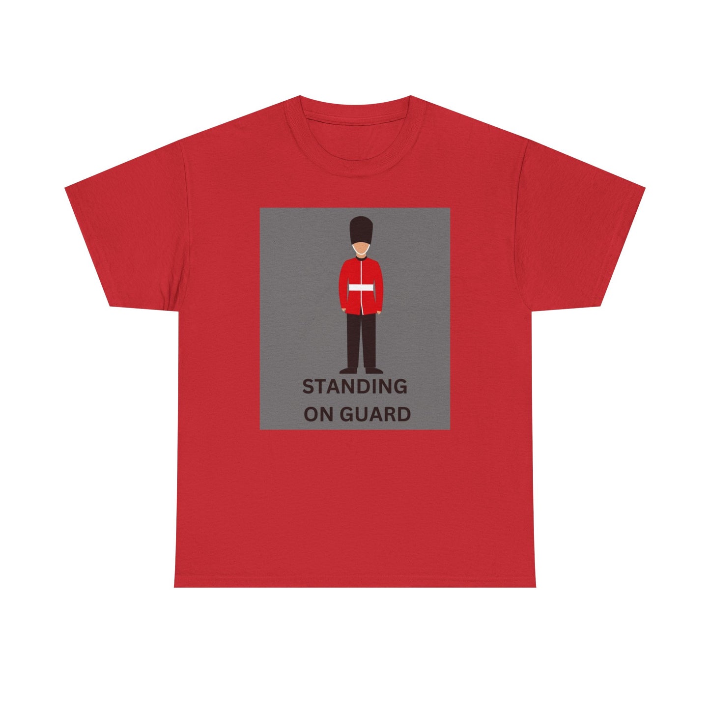 Standing On Guard Graphic Unisex Heavy Cotton Tee