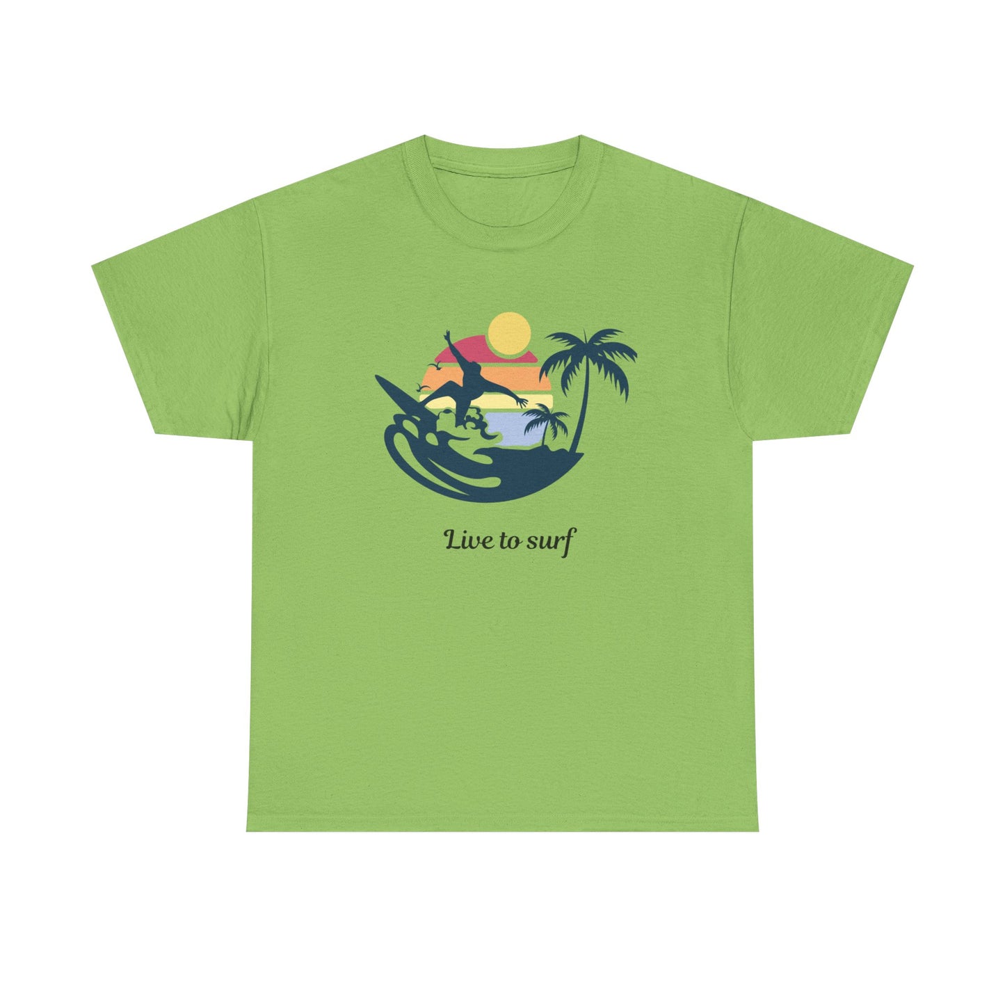 Surf Vibes Unisex Cotton Tee - Perfect for Beach Lovers, Summer Style, Gift for Surfers, Casual Wear, Graphic Tee