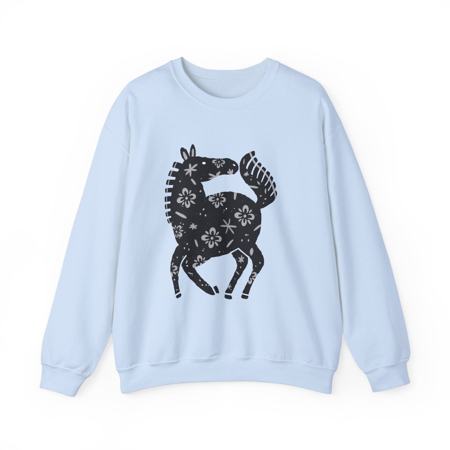 ‘Black Horse’ Unisex Heavy Blend™ Crewneck Sweatshirt