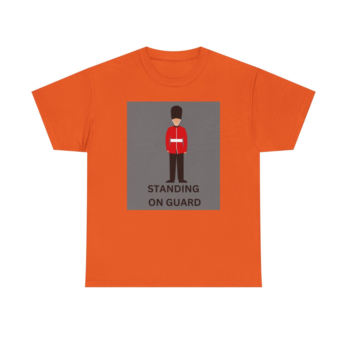 Standing On Guard Graphic Unisex Heavy Cotton Tee
