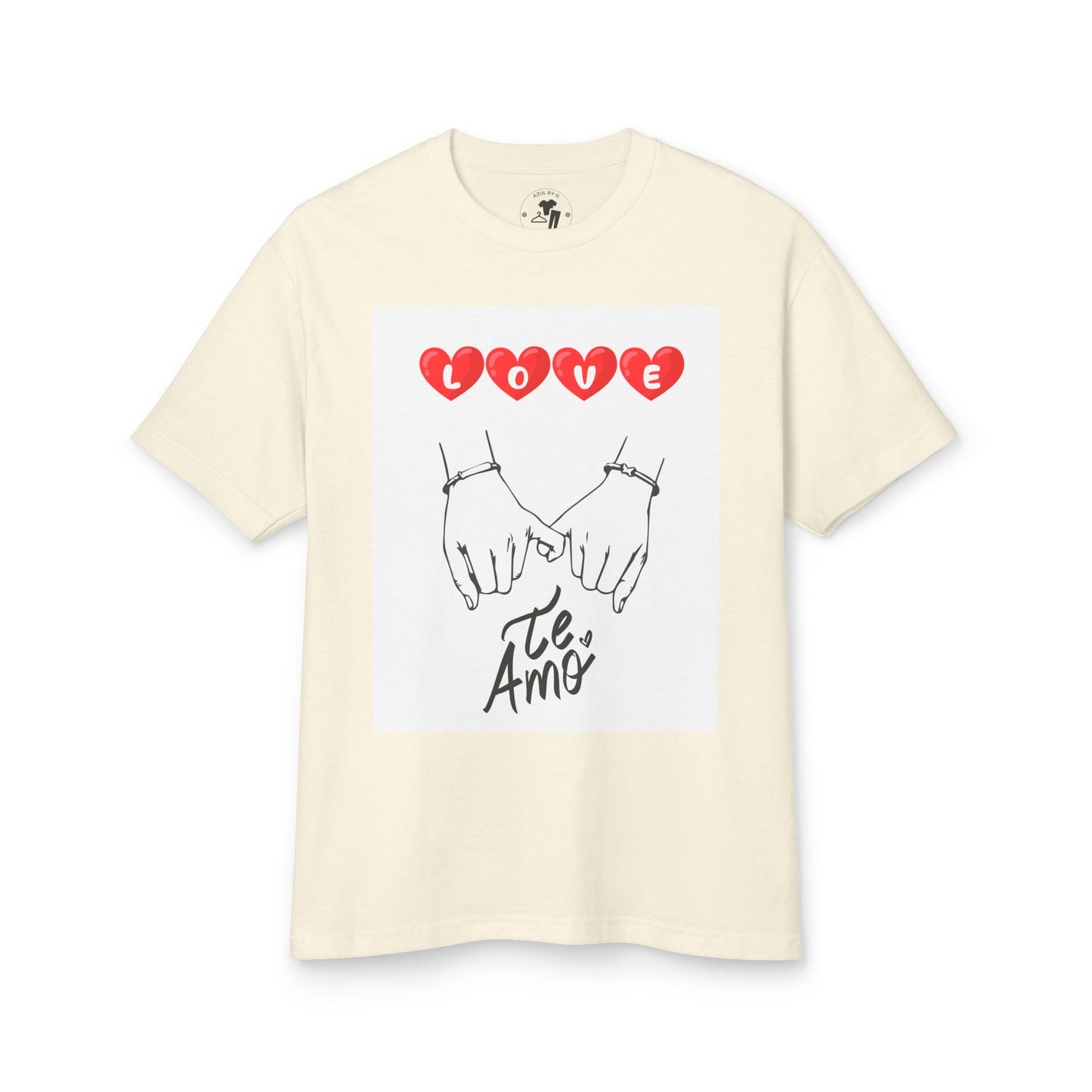 ‘His & Hers Valentines T-shirt’s’ Unisex Garment-Dyed Heavyweight Cotton Tee