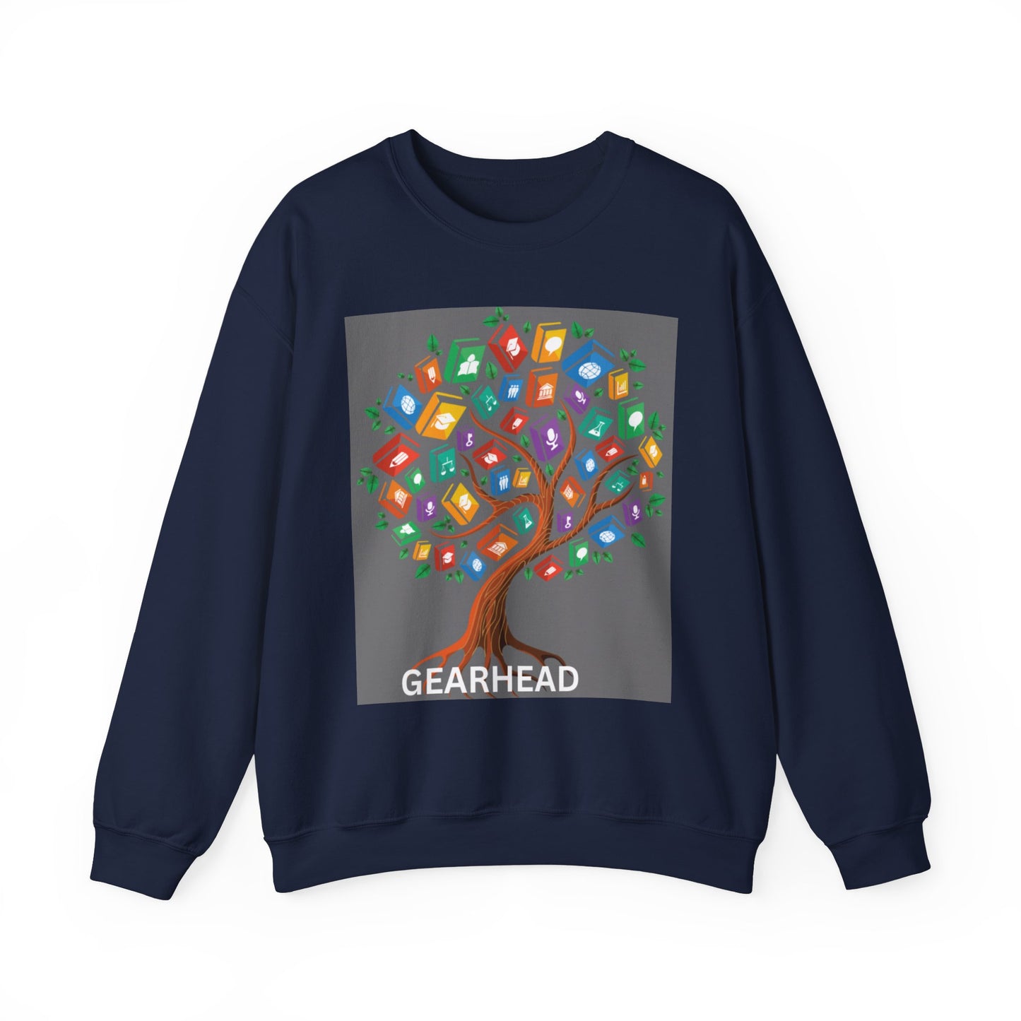Gearhead Tree Graphic Unisex Crewneck Sweatshirt - Cozy & Stylish