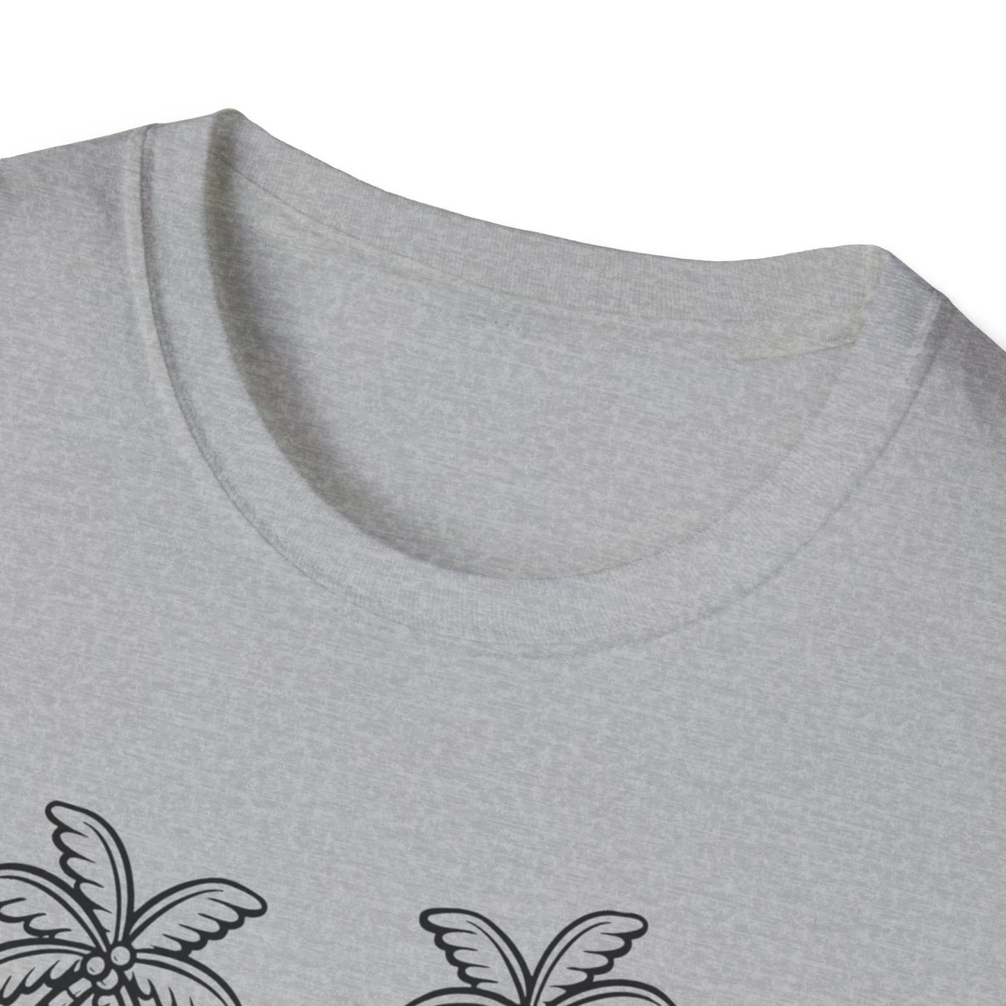 Relaxing Paradise T-Shirt with Hand-Drawn Design, Beach Vibes Tee, Summer Apparel, Eco-Friendly Gift, Vacation Essential