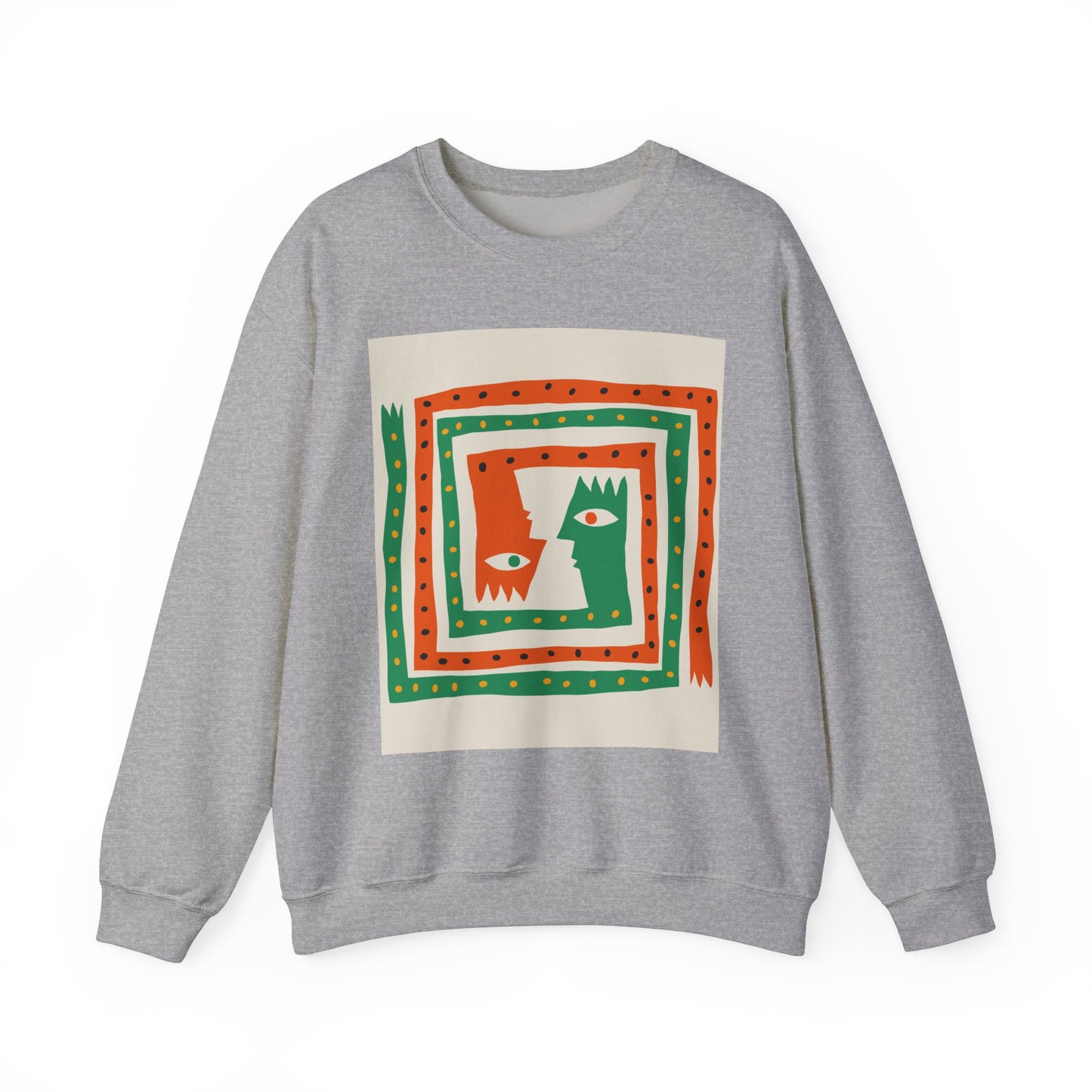 ‘Happiness’ Red/Green Unisex Heavy Blend™ Crewneck Sweatshirt