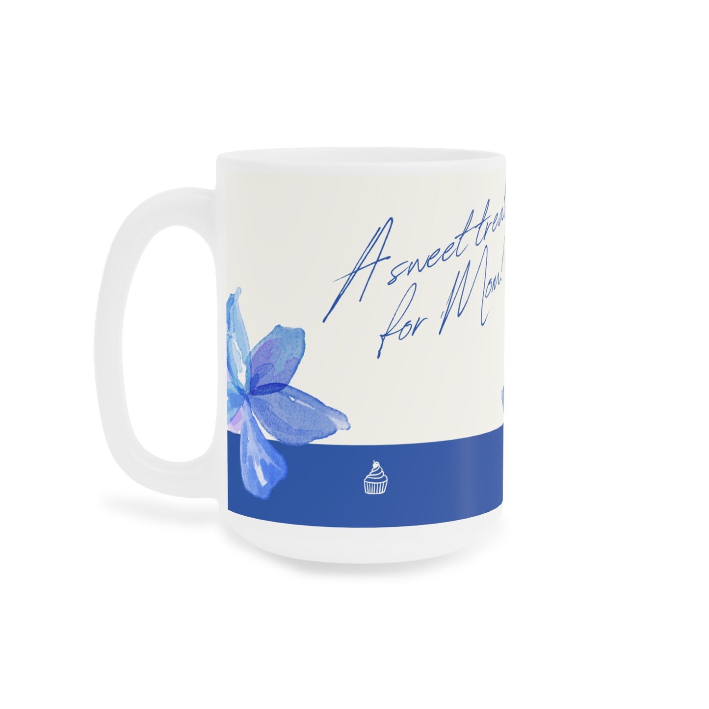 Floral Ceramic Mug - A Sweet Treat for Mom