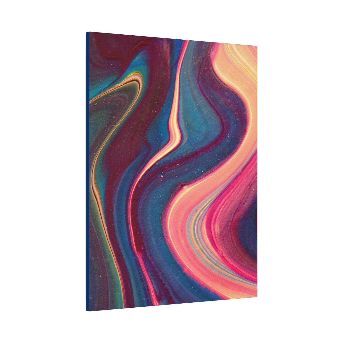 ‘ABSTRACT’ Blue Matte Canvas, Stretched, 1.25"
