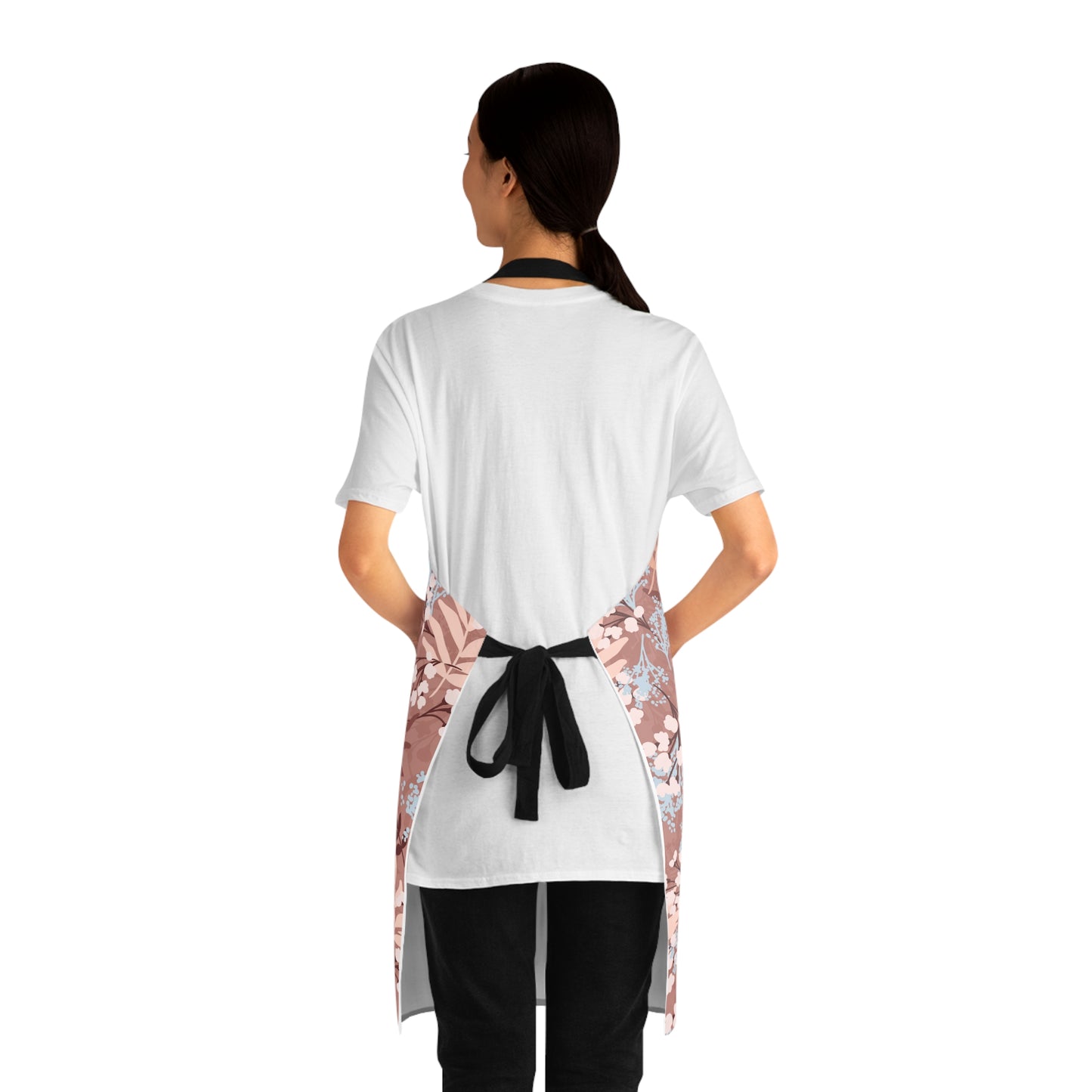 Floral Design Chef Apron for Home Cooking and Baking