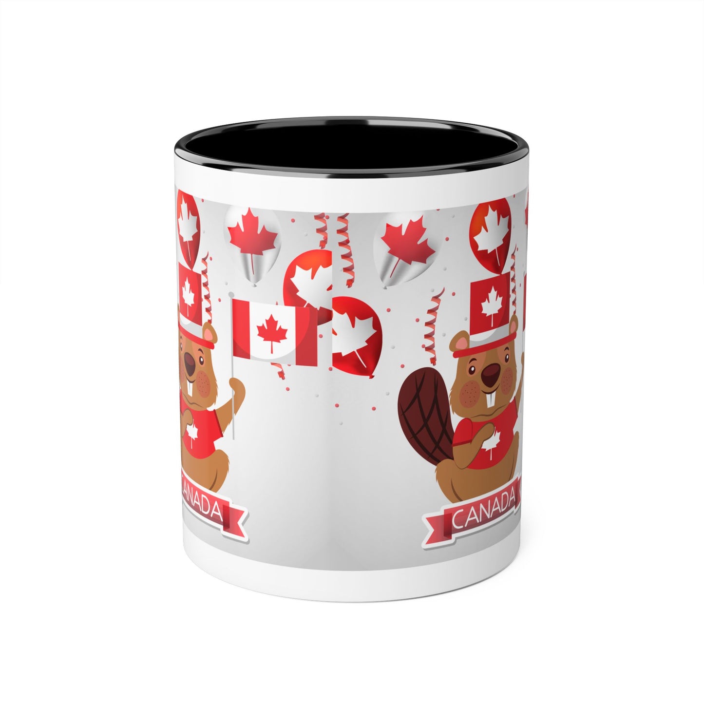 Canada Celebration Mug - 11oz Beaver and Maple Leaf Design