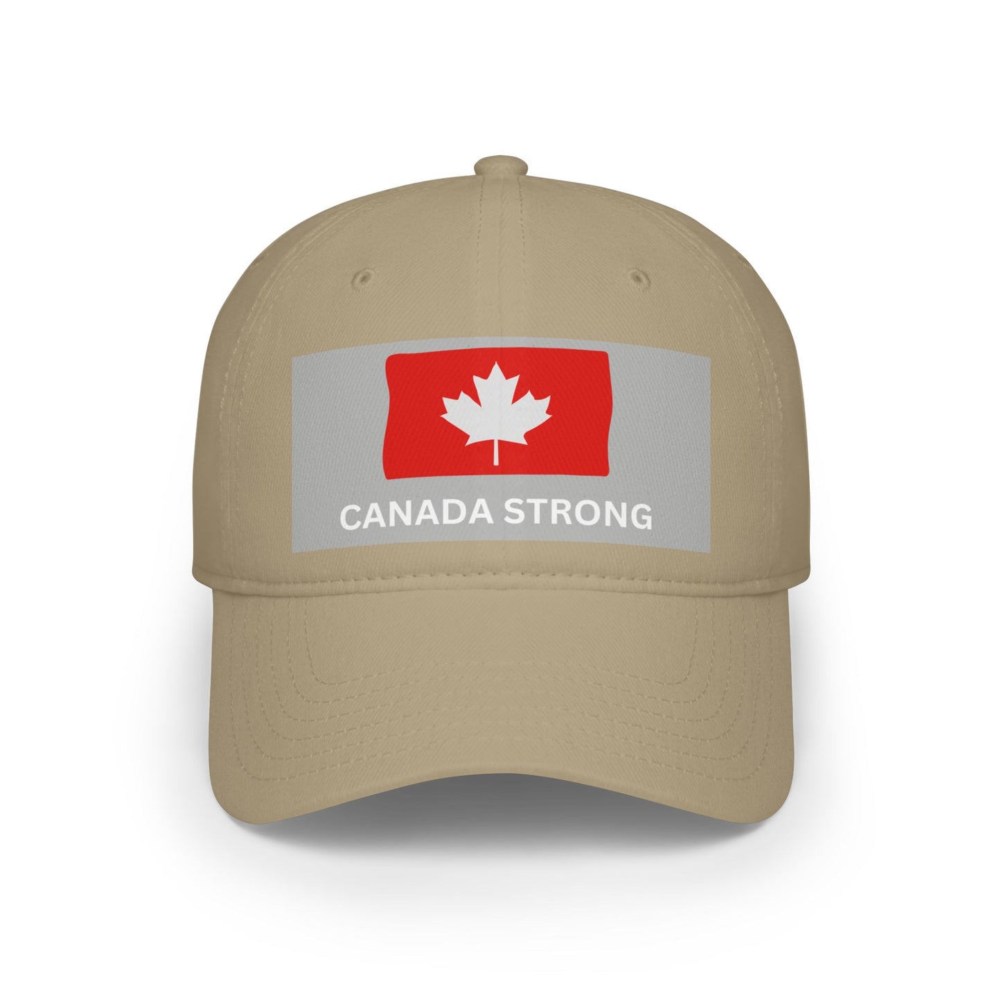 Canada Strong Low Profile Baseball Cap - Stylish Red Hat for Showcasing Canadian Pride