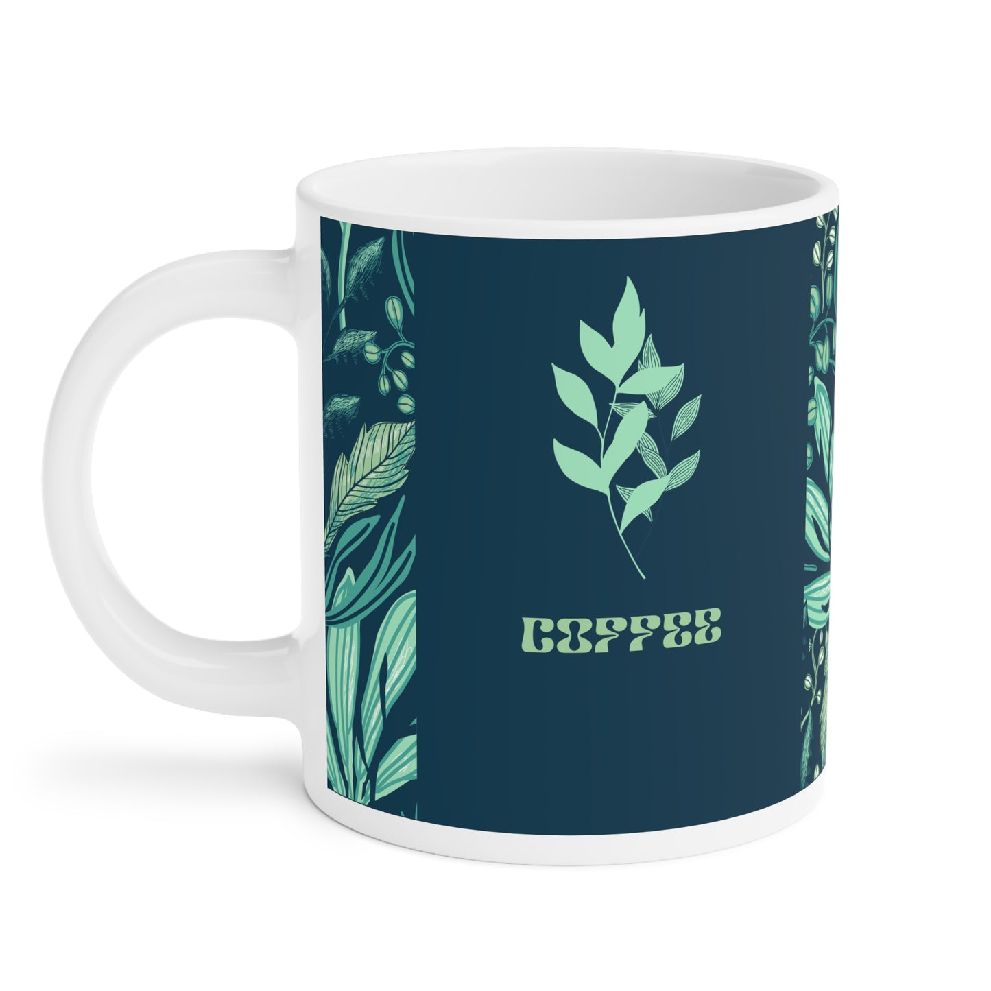 Botanical Ceramic Mug Collection, Eco-Friendly Coffee Cup, Perfect Gift for Plant Lovers, Sip & Savor, Nature-Inspired Drinkware