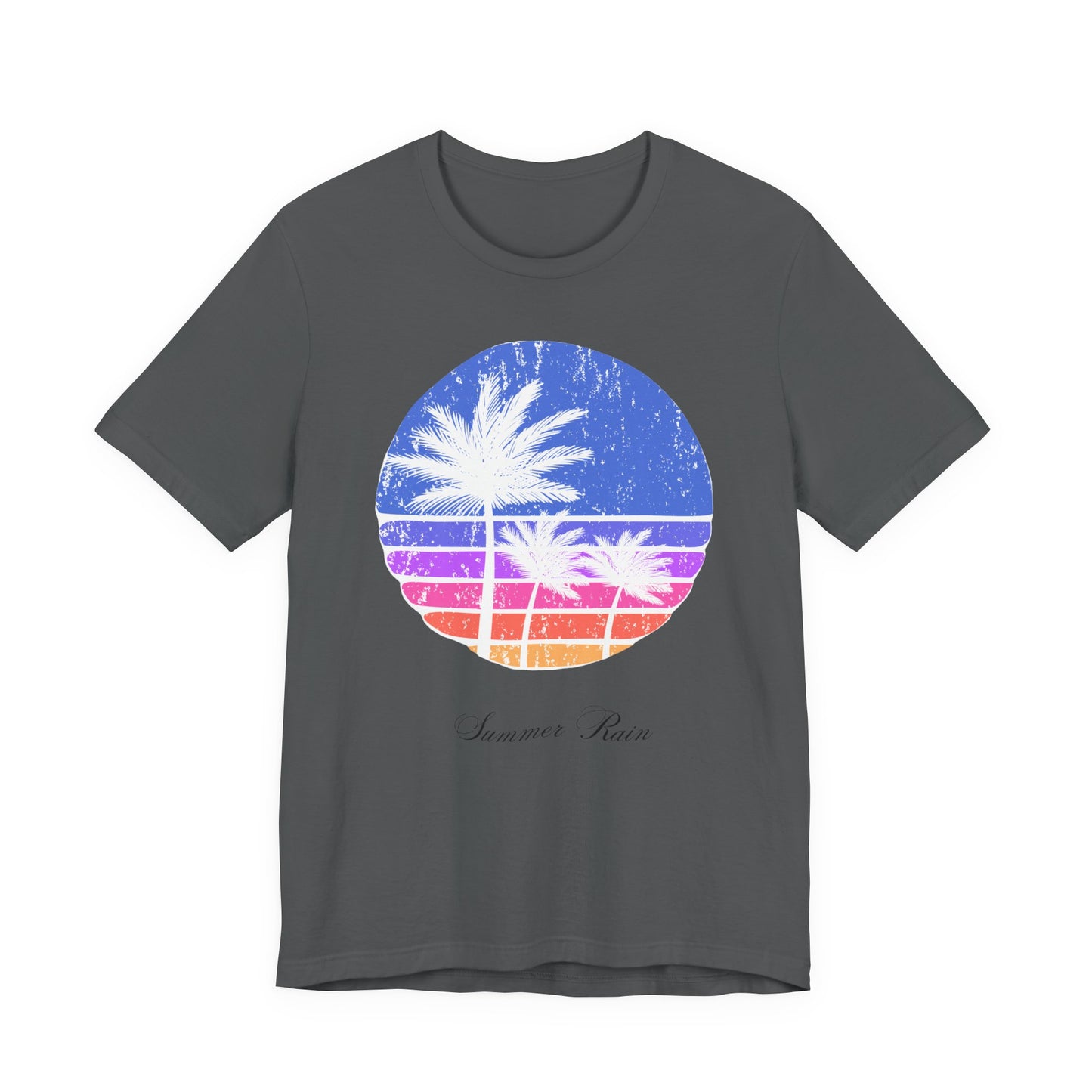Summer Vibes Graphic Tee, Unisex Jersey Tee for Beach Lovers, Retro Summer T-Shirt, Vacation Style Tee, Gift for Sun Chasers