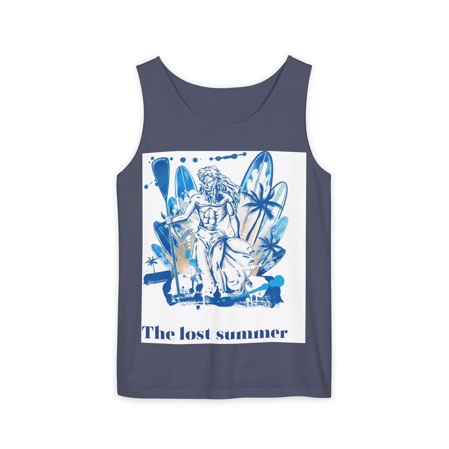 Lost Summer Unisex Tank Top, Beach Wear, Summer Vibes, Casual Top, Vacation Apparel, Gift for Friends