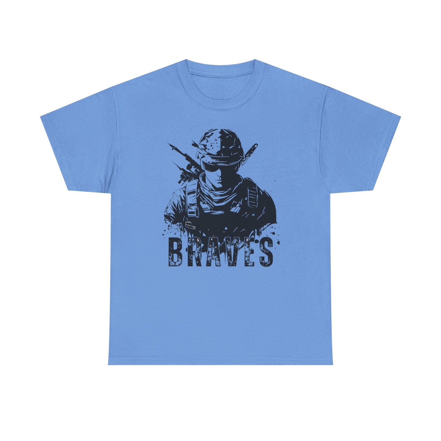 Braves Unisex Heavy Cotton Tee - Bold Military Tribute Shirt