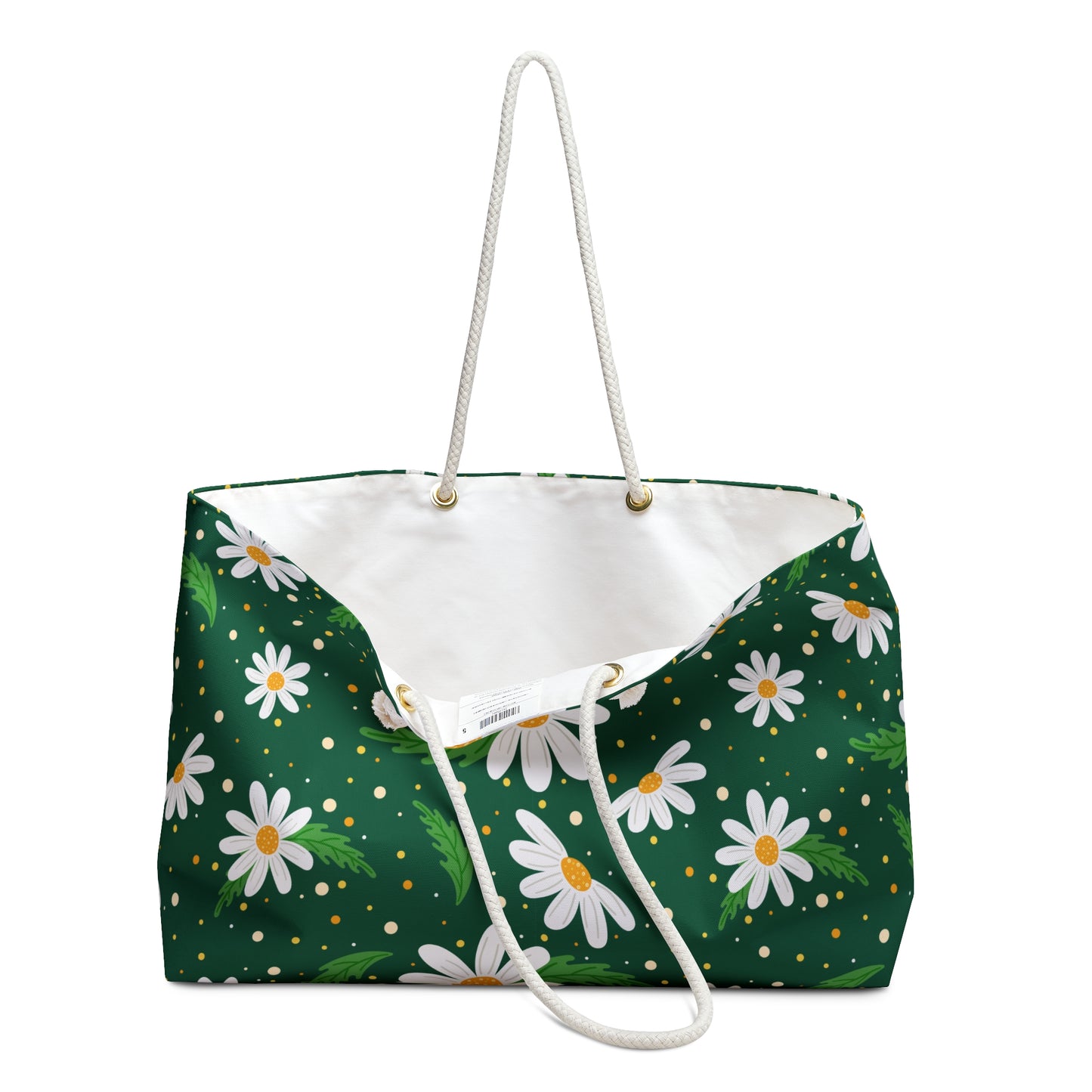 Floral Weekender Bag - Stylish Travel Tote with Daisy Design