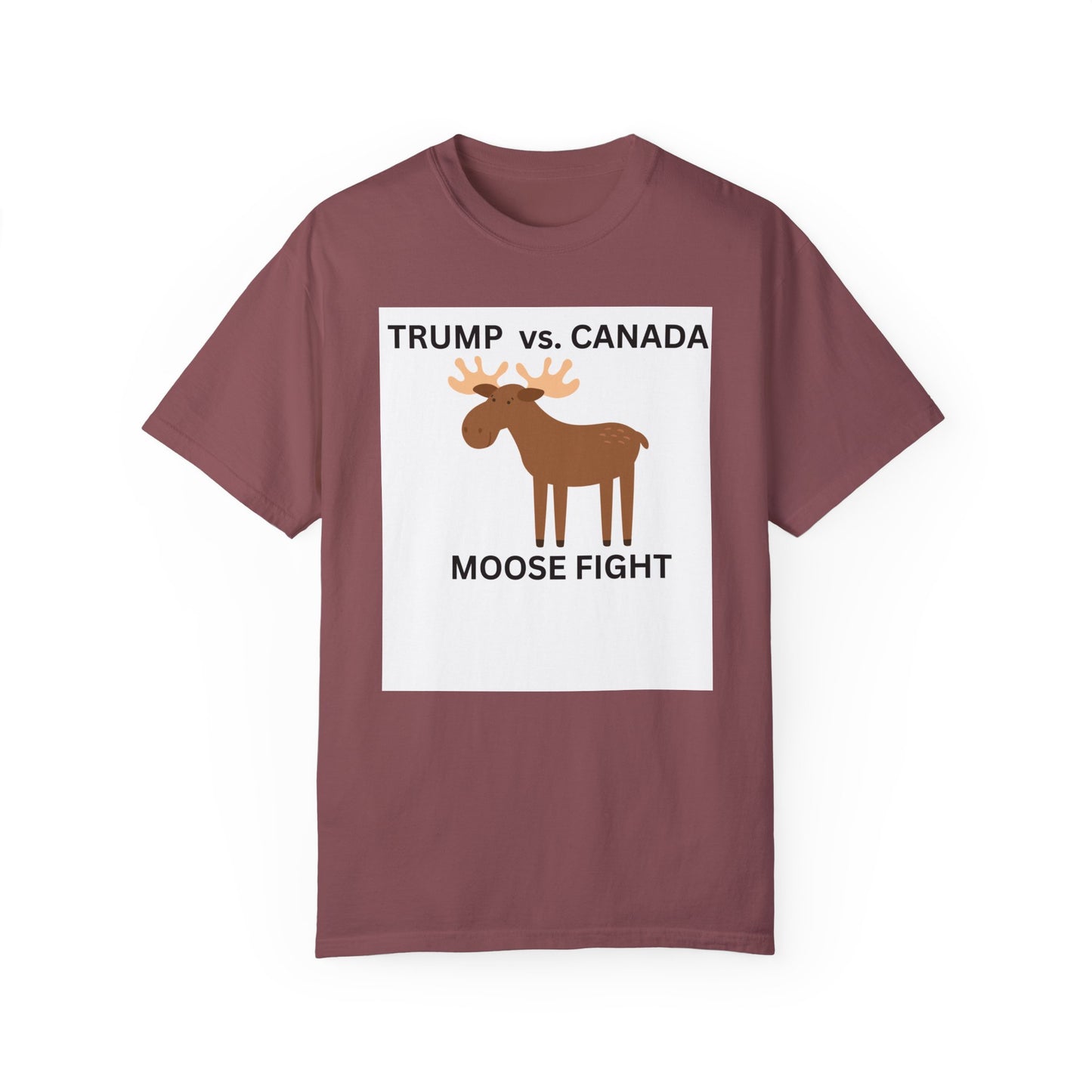 Funny Moose Fight T-Shirt - Trump vs. Canada Unisex Tee
