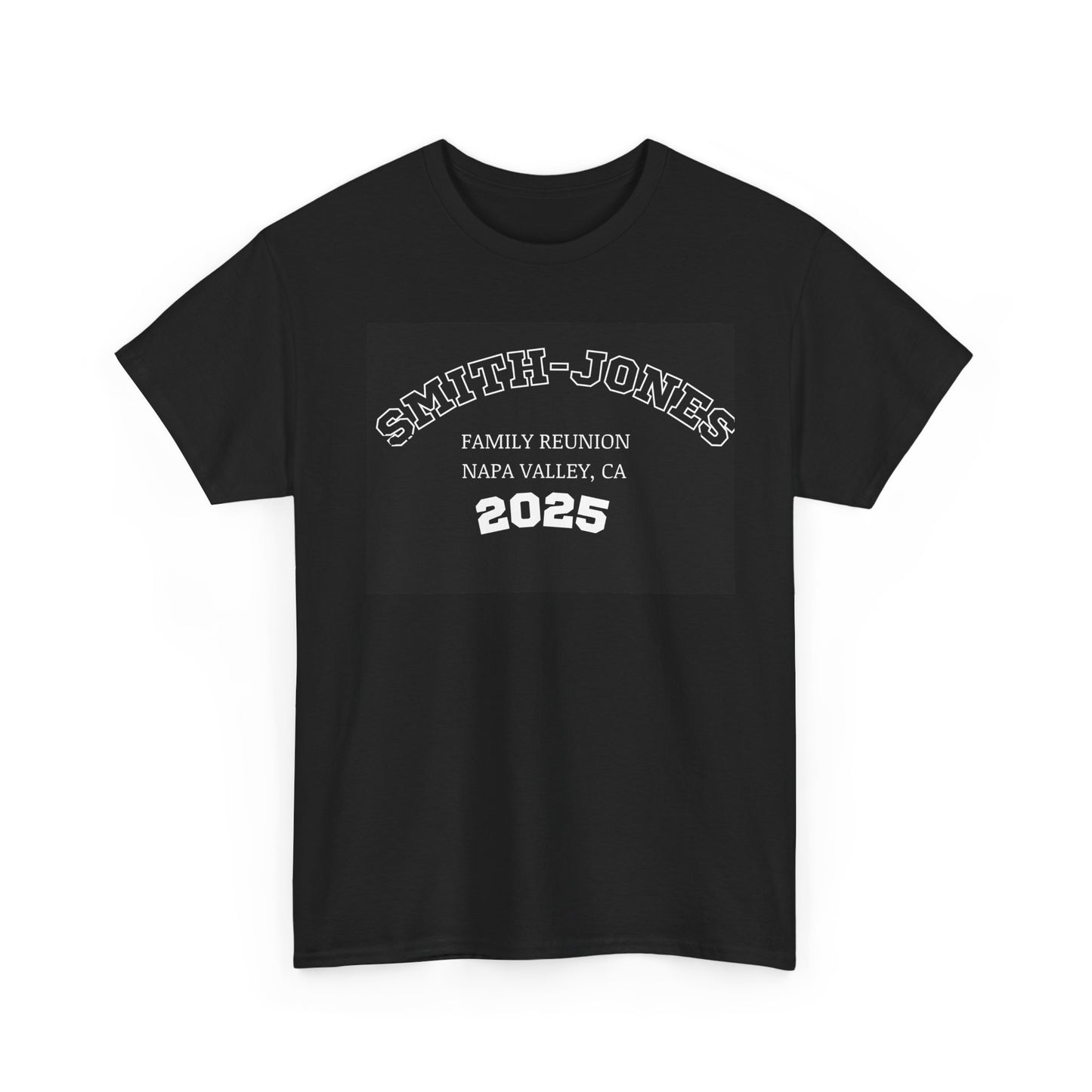 ‘Personalized Family Reunion’ Unisex Heavy Cotton Tee