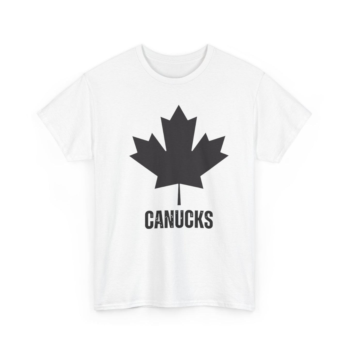 Unisex Heavy Cotton Tee - Canadian Maple Leaf Canucks Shirt