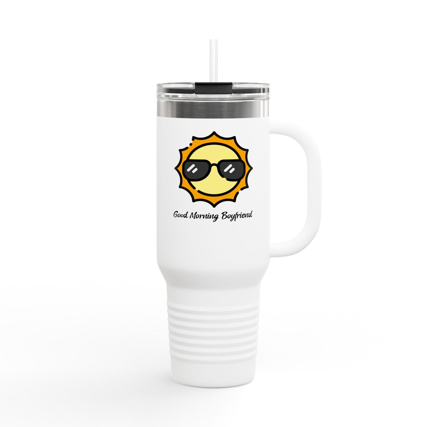 ‘Good Morning Boyfriend’ Insulated Travel Mug, 40oz