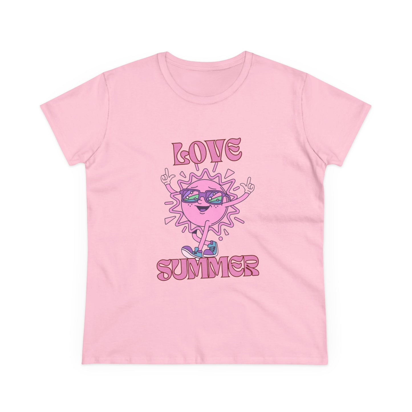 Women's Summer Vibes Tee, Love Summer Graphic Shirt, Fun Casual Top, Gift for Beach Lovers, Trendy Apparel for Warm Days