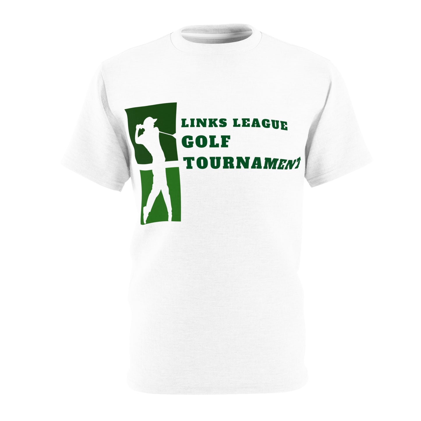 ‘Personalized Golf Tournament’ Unisex Cut & Sew Tshirt (AOP)